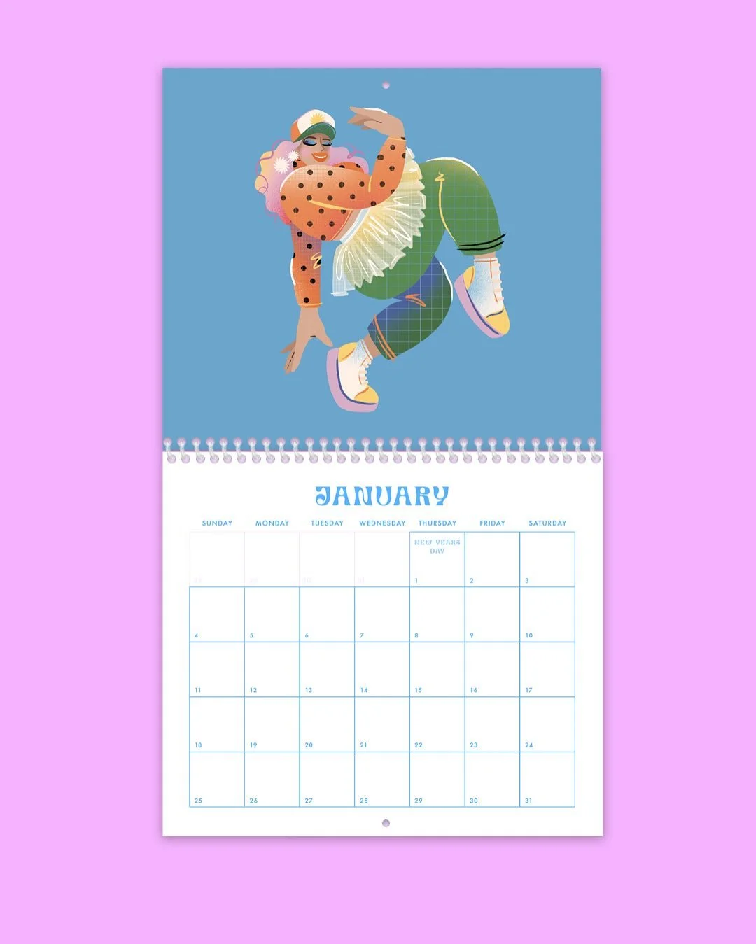 2026 is going to be a babin&rsquo; year! &hellip;hopefully 😬
My new calendars are now available on my shop and have a new babe every month.
.
240mm x 210mm
Printed on 300gsm matte paper
Boxes for writing are 30mm x 30mm each day so plenty of room!
S