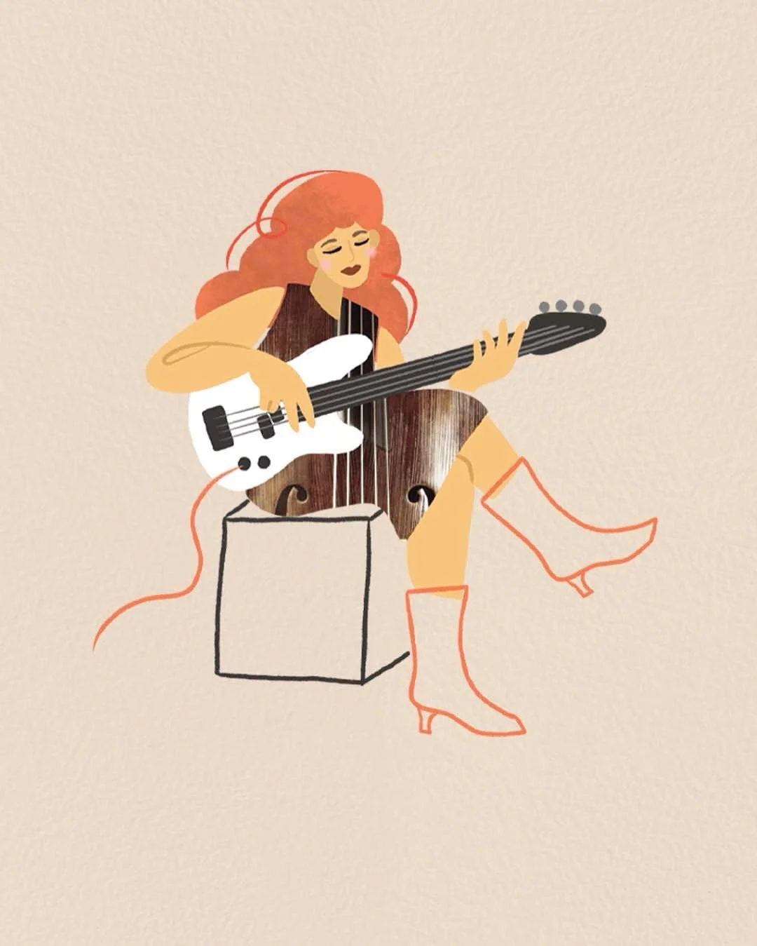 I&rsquo;ve created many illustrations for the wonderful @dingojazz magazine over the years for some incredible articles. They have always been beautifully brought to life by art director and magician, Perri. For their final print issue I had the plea