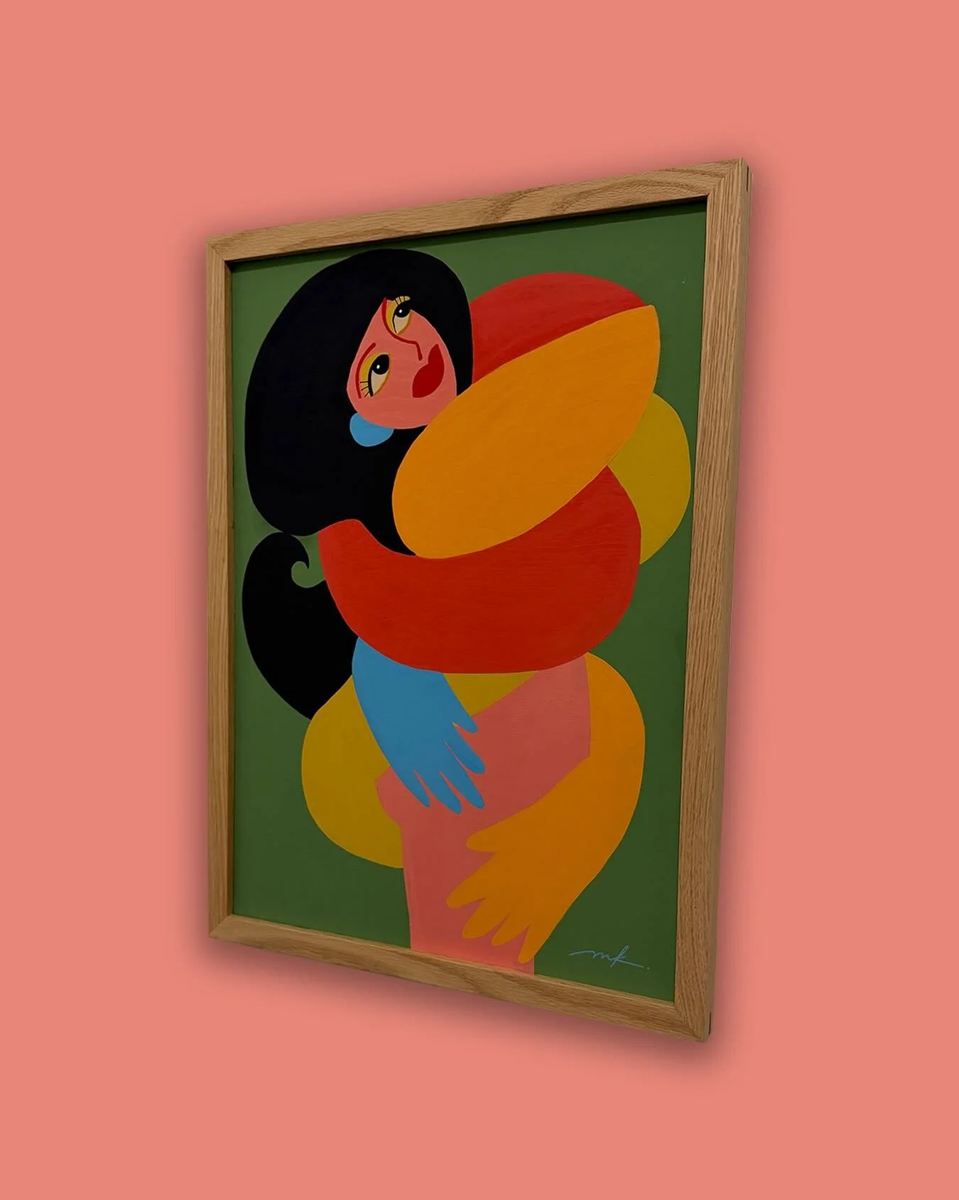 This is the last week of my exhibition Keep Up with the last day this Thursday @offthekerbgallery 🤗

Rubbery Arms
Acrylic on wood, handmade frame by @kastnerfurniture 
400mm x 560mm