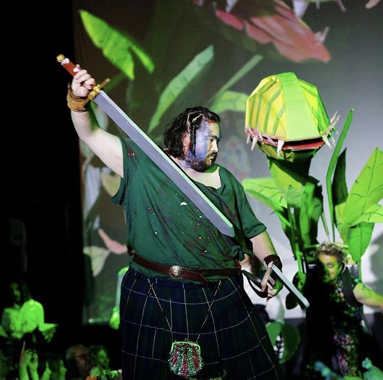 Battle Performance and collaboration with Creative Growth artist Nick Pagan. Scottish Rite Temple, Oakland, CA