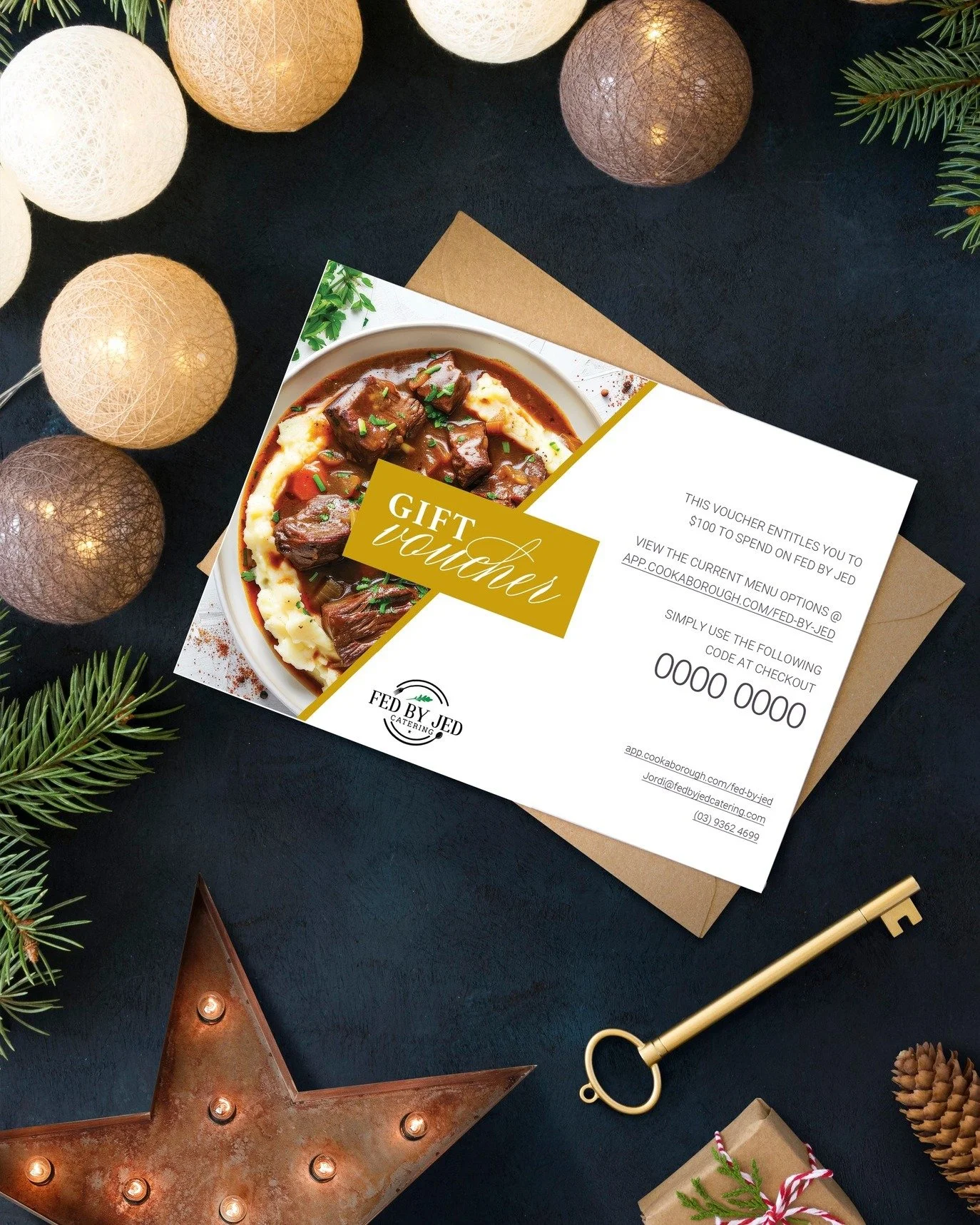 Looking for a Christmas gift? Consider a Fed by Jed voucher and gift locally made, quality food. Vouchers can be used for online home delivery orders or in the shop; across one or multiple purchases. That means you could gift weekend dinner, or a mon