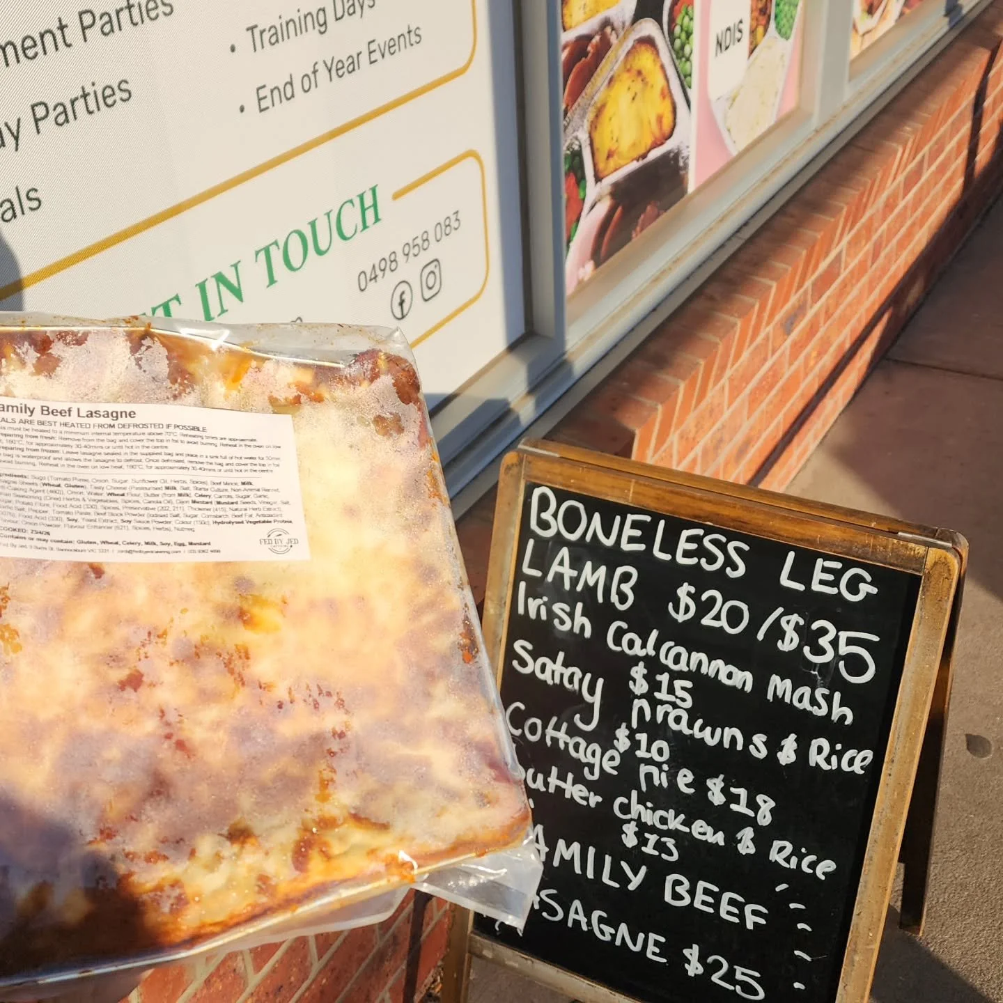 Lots of fresh meals still available to make your weekend easy and tasty!! Open 7am until 12pm friday
From roast lamb legs to family beef lasagnes, butter chicken and more get down before they go
Have a great ANZAC weekend everyone as we celebrate and