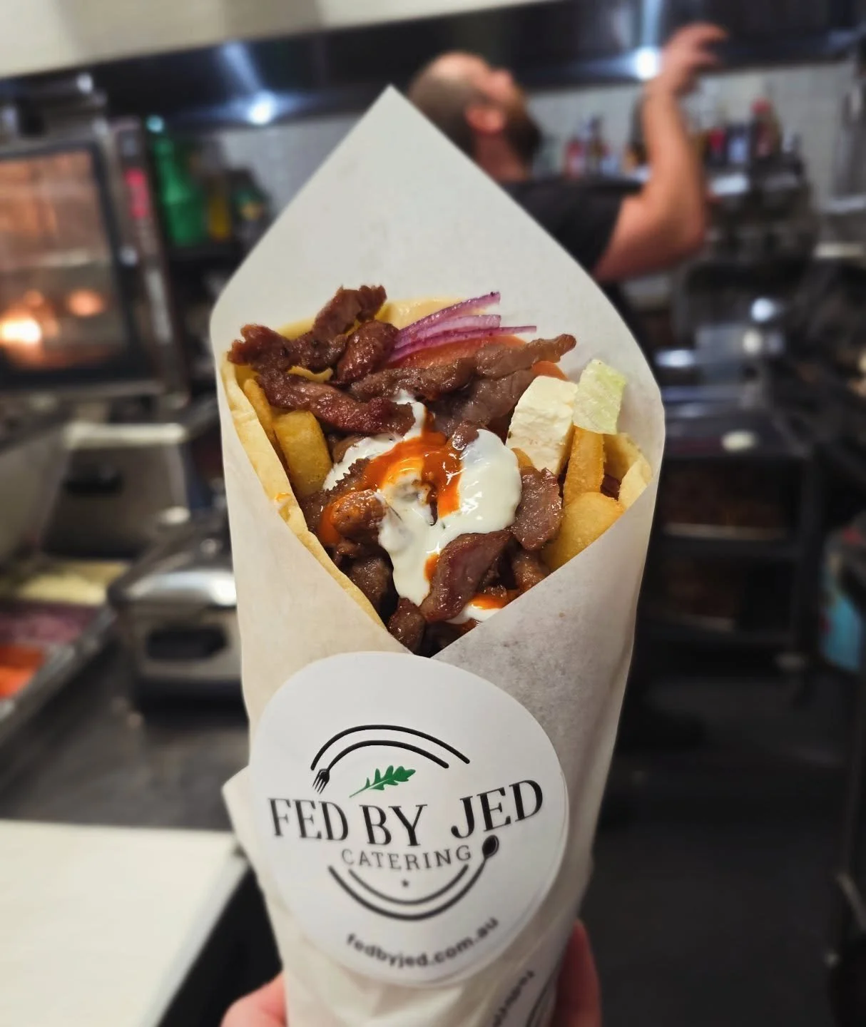 Hot lunch sees the return of our lamb gyros
 
Crispy lamb, crunchy chips , salad and tzatziki with feta and sumac onions. Chilli sauce optional

Available 9am until sold out 

#haveyoubeenfedbyjed #haveyouevertriedthisone