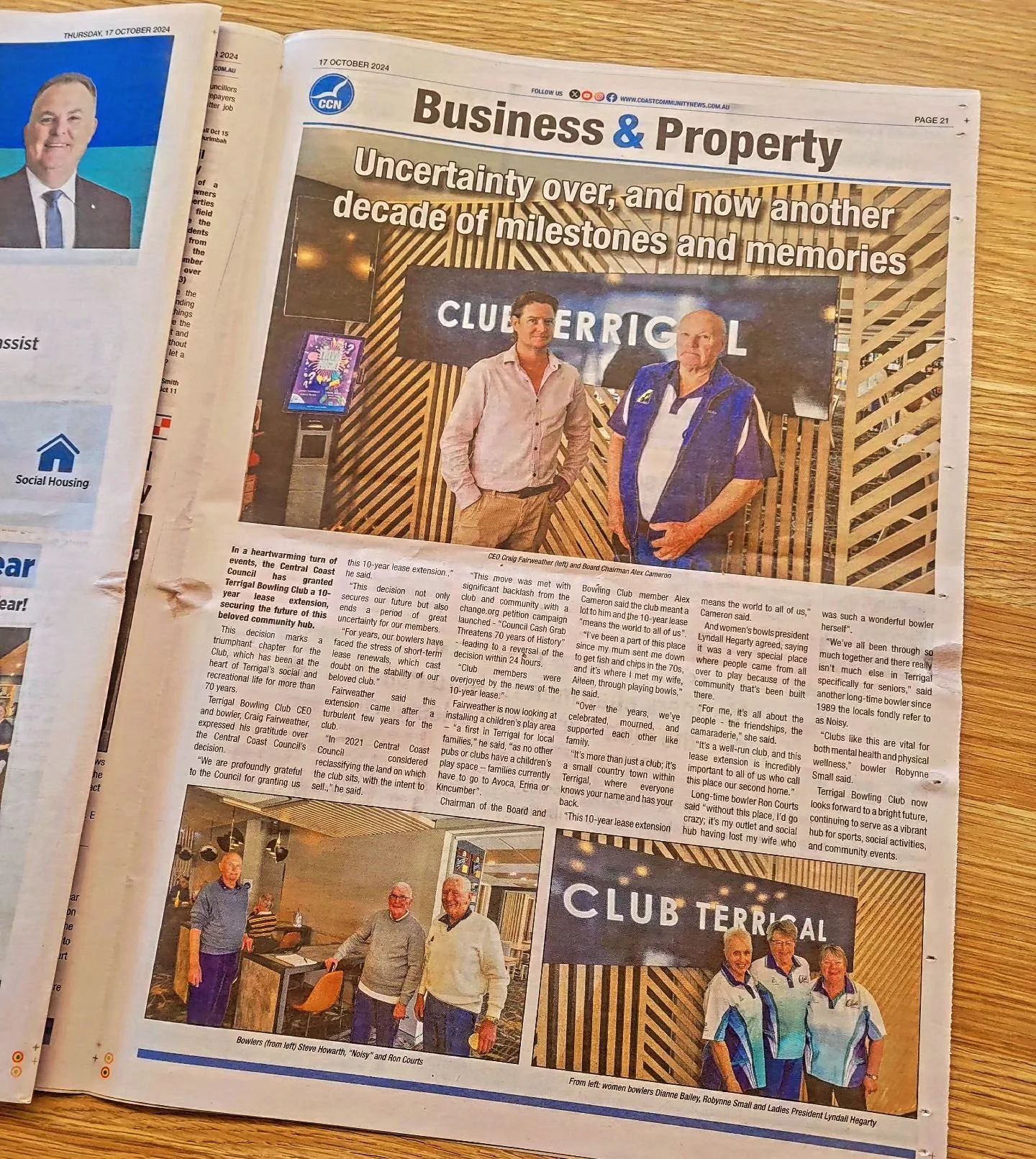 We were honoured to recently assist @terrigal_bowling_club with their PR to announce their 10 year lease extension. 

3 years ago our MD worked with them (at another agency) to save the Club from their land being reclassified and sold off by Central 