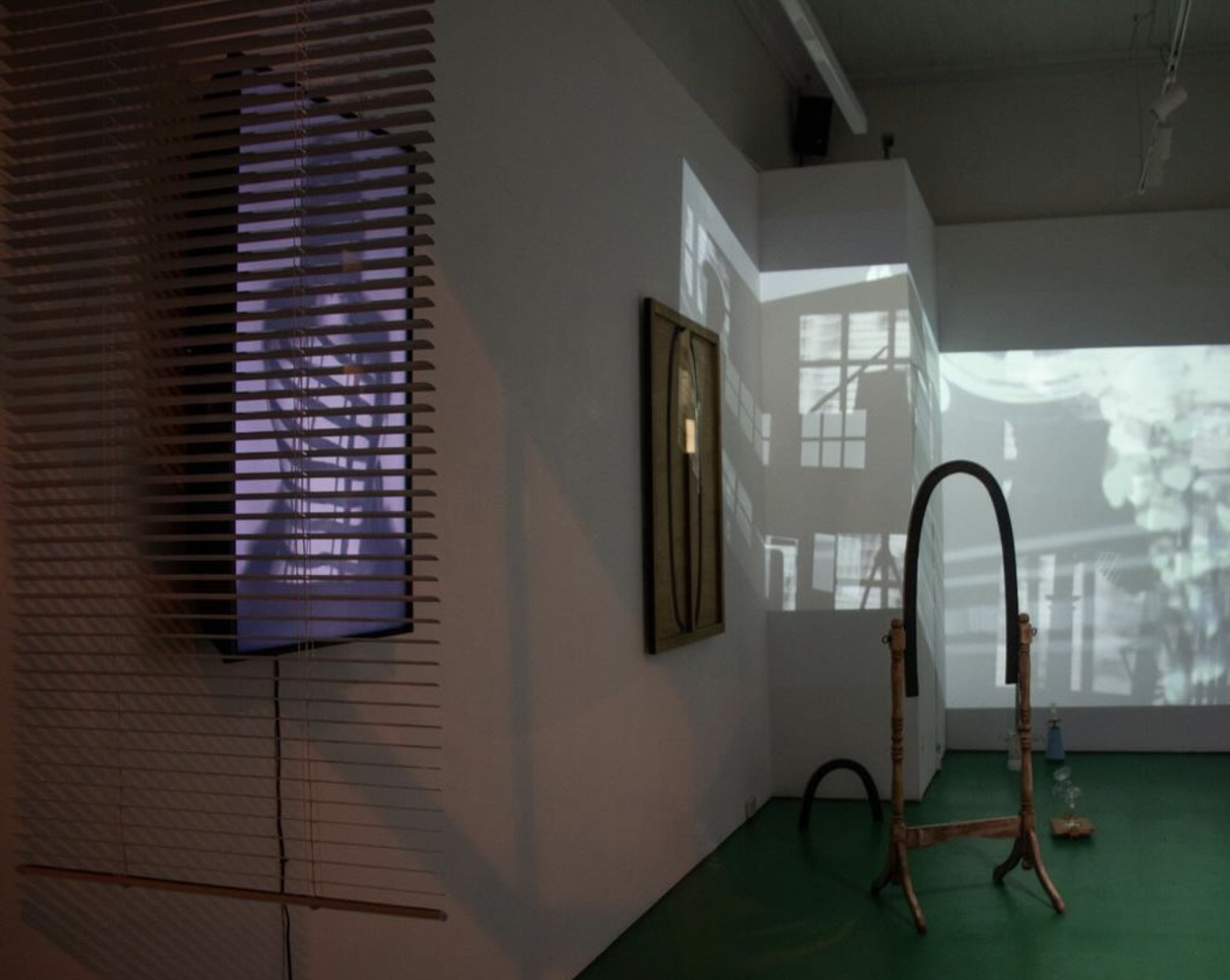 'INT.' , installation shot of solo exhibition, Green Floor Gallery, 2024