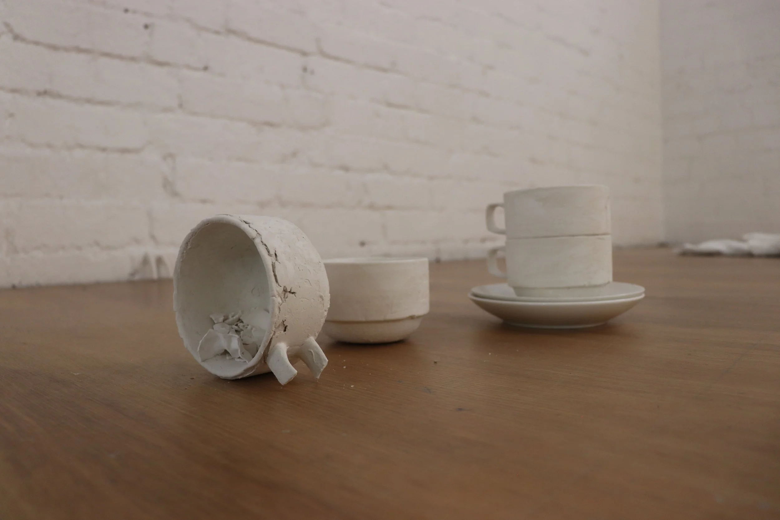 'Moving My Image Through Any-Space-Whatever', plaster, VCA Stables, 2024