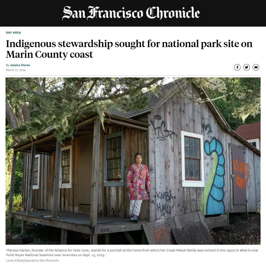 We asked the Park to join us to envision Indigenous care in action to restore the land and water in the ways of our ancestors. The Alliance's vision includes a history center, gardens, ceremonies, and educational workshops centering Coast Miwok peopl