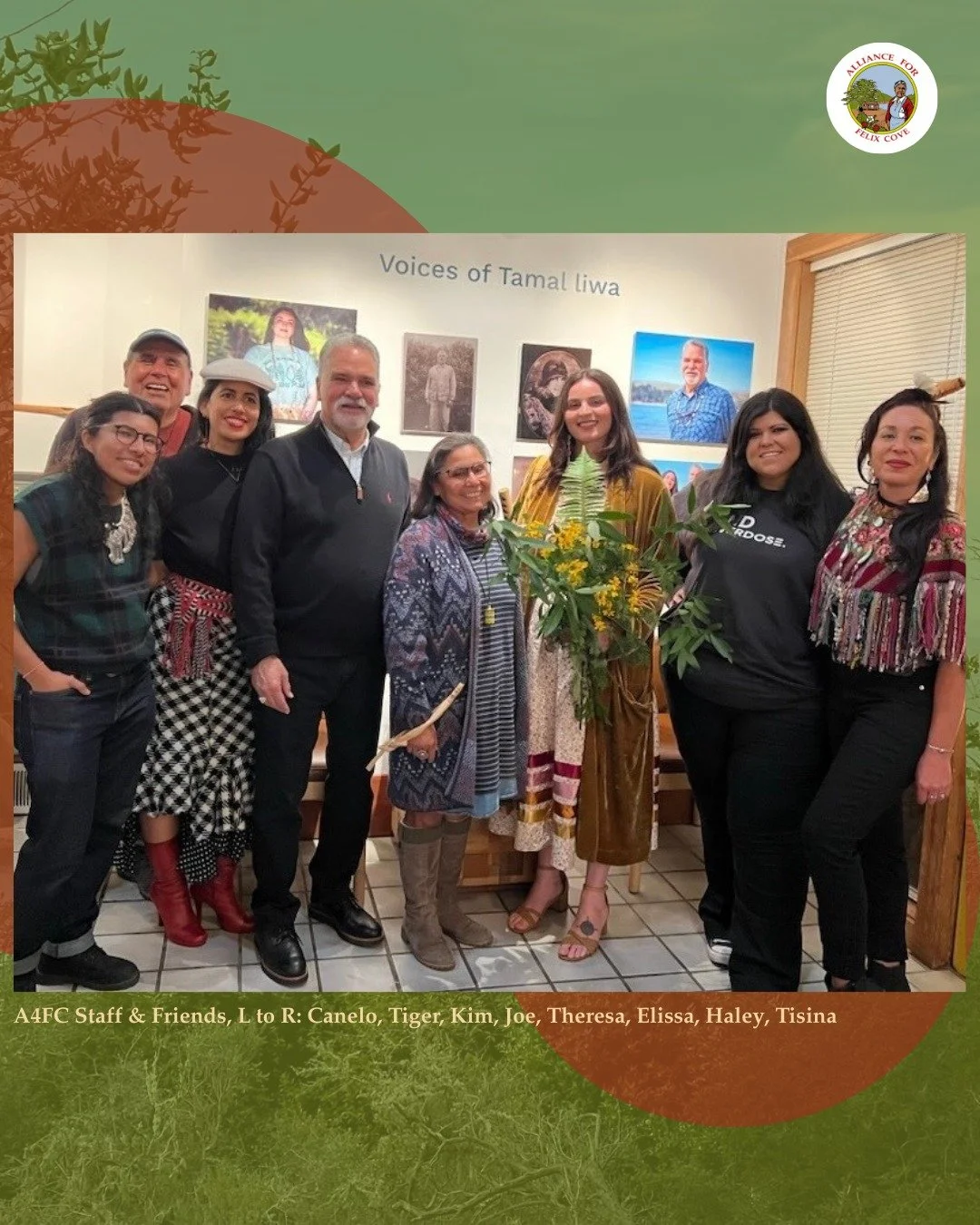 Our storytelling exhibition has been on a journey. 🌉
"Voices of Tamal Liwa: Family Stories" has traveled to the Dance Palace in Point Reyes and the California Indian Museum and Cultural Center, sharing powerful Coast Miwok/T&aacute;mal-ko 