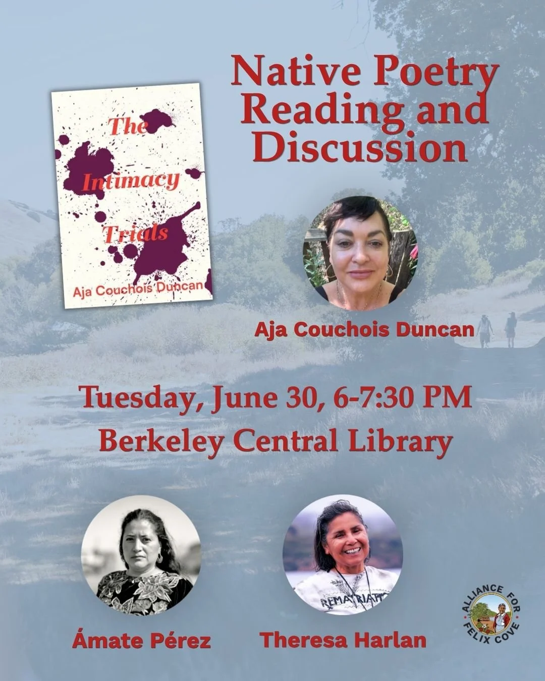 📚Join us for a reading and conversation with @aja_couchois_duncan on Thursday, June 30, 6-7:30 PM at the Berkeley Central Library, (2090 Kittredge St., Mystery Room on the 2nd floor). 

Aja Couchois Duncan is a social justice coach and capacity buil