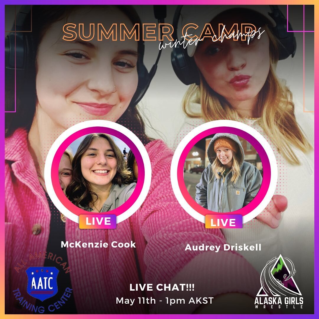 We&rsquo;re going live today at 1pm AKST to get to know AATC Summer Trainjng Camp clinicians, McKenzie Cook and Audrey Oriskell. 

Join us Live or catch the recording later! 11 short days before their Summer Camp!!! 

@allamericantrainingcenter