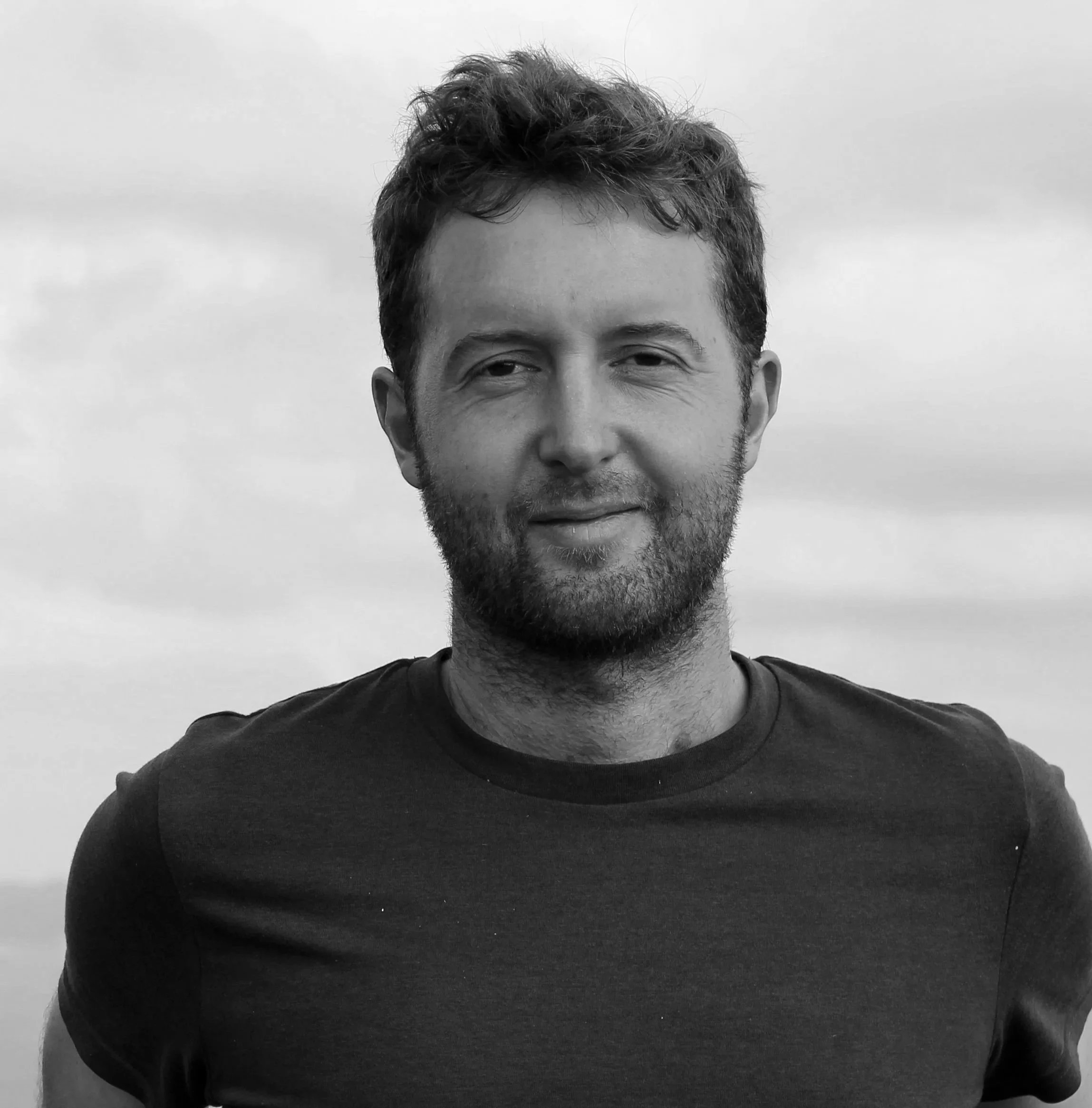 A black and white photo of a David Owen.