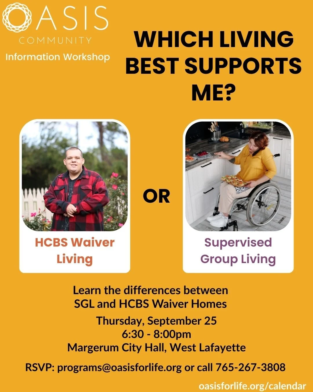 OASIS Event - Which Supported Living Best Supports Me?