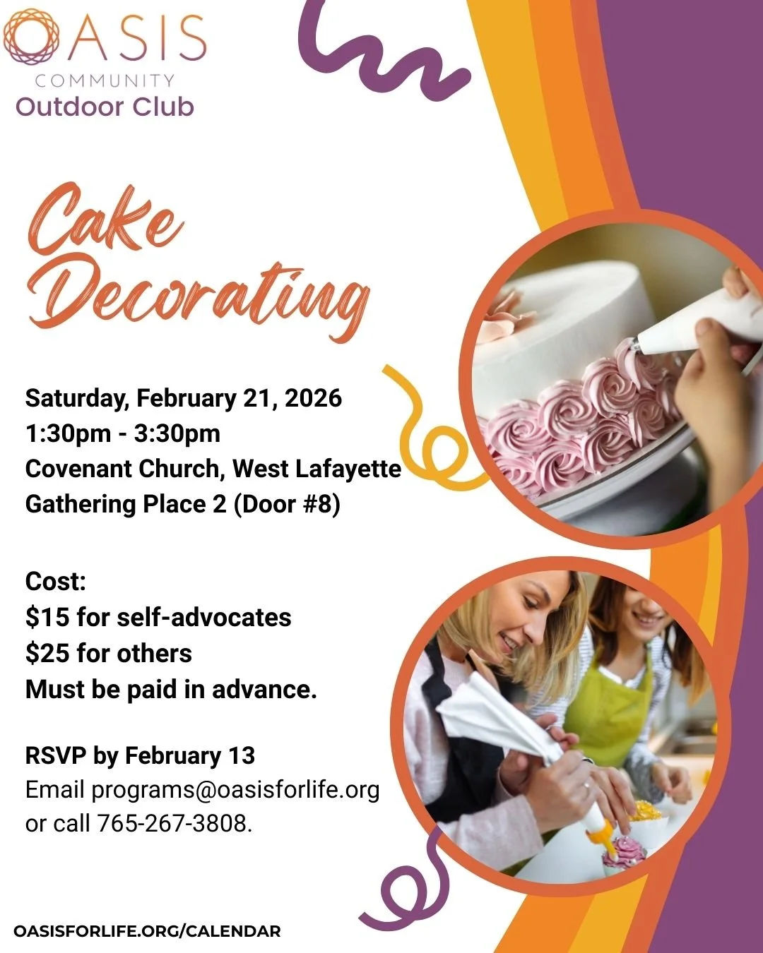 Outdoor Club Cake Decorating