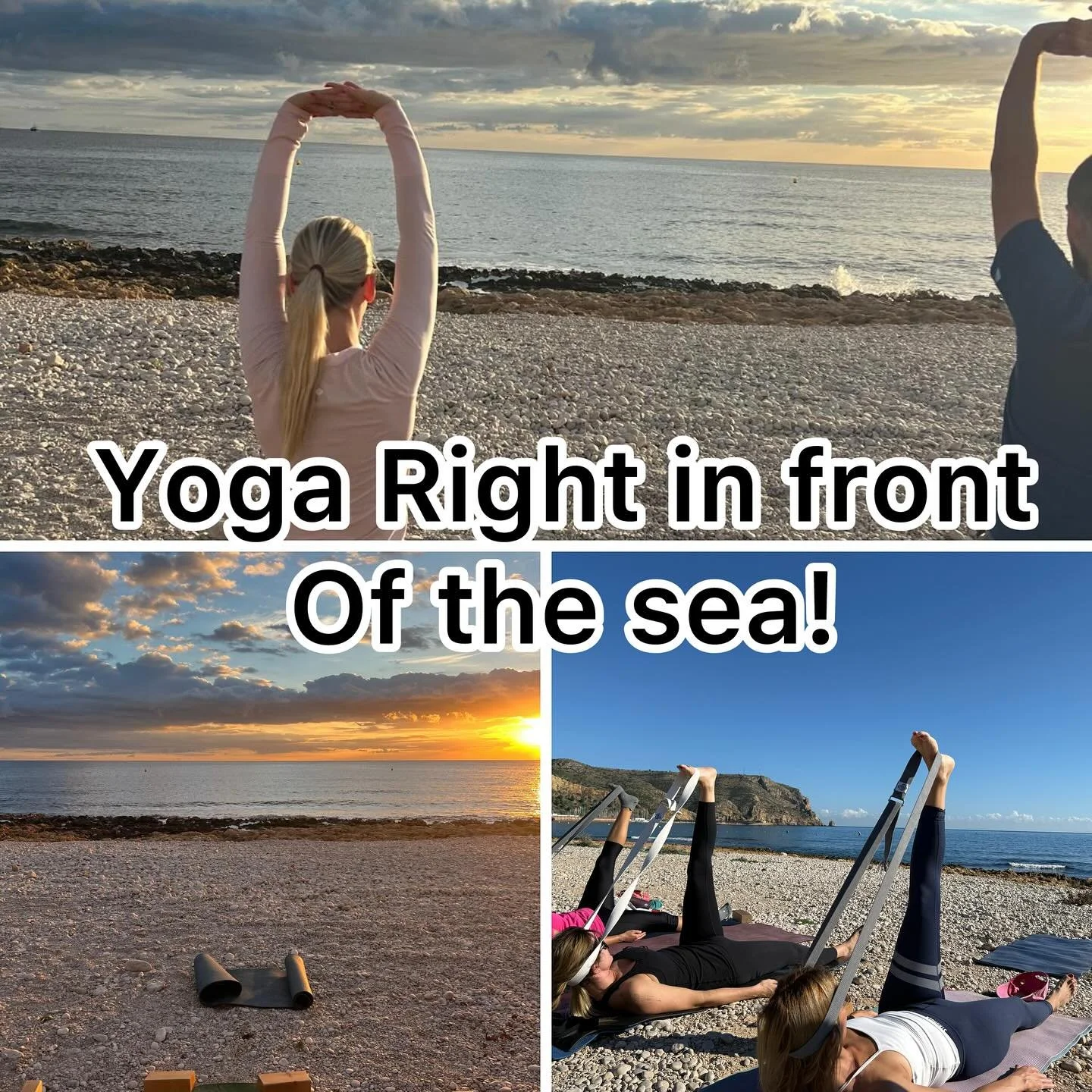 Nothing beats yoga in front of the sea! Ap&uacute;ntate ahora mismo! #yogajavea #thingstodoinjavea #yogaeveryday #lovemyjob