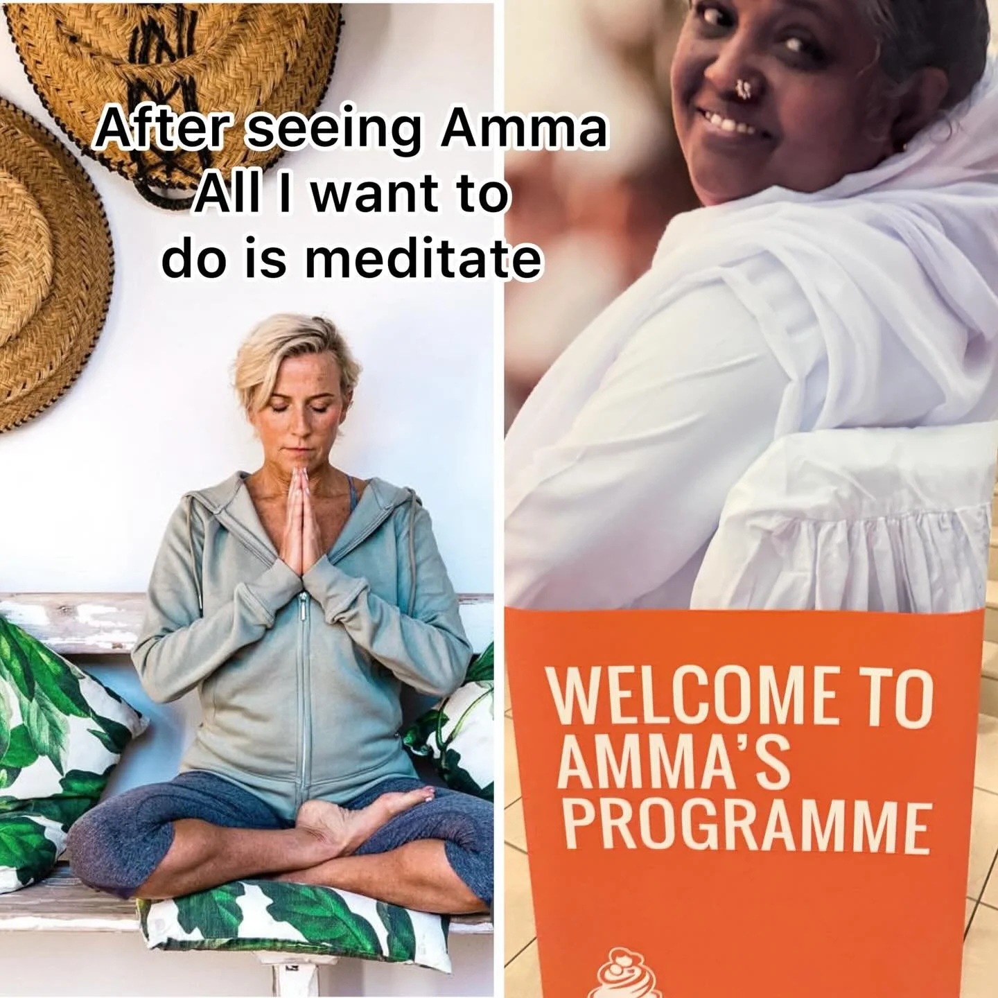 Feeling blessed I went to see Amma- the hugging mother - giving hugs of pure love #ammalove❤️ #meditation #yoga #bhakti