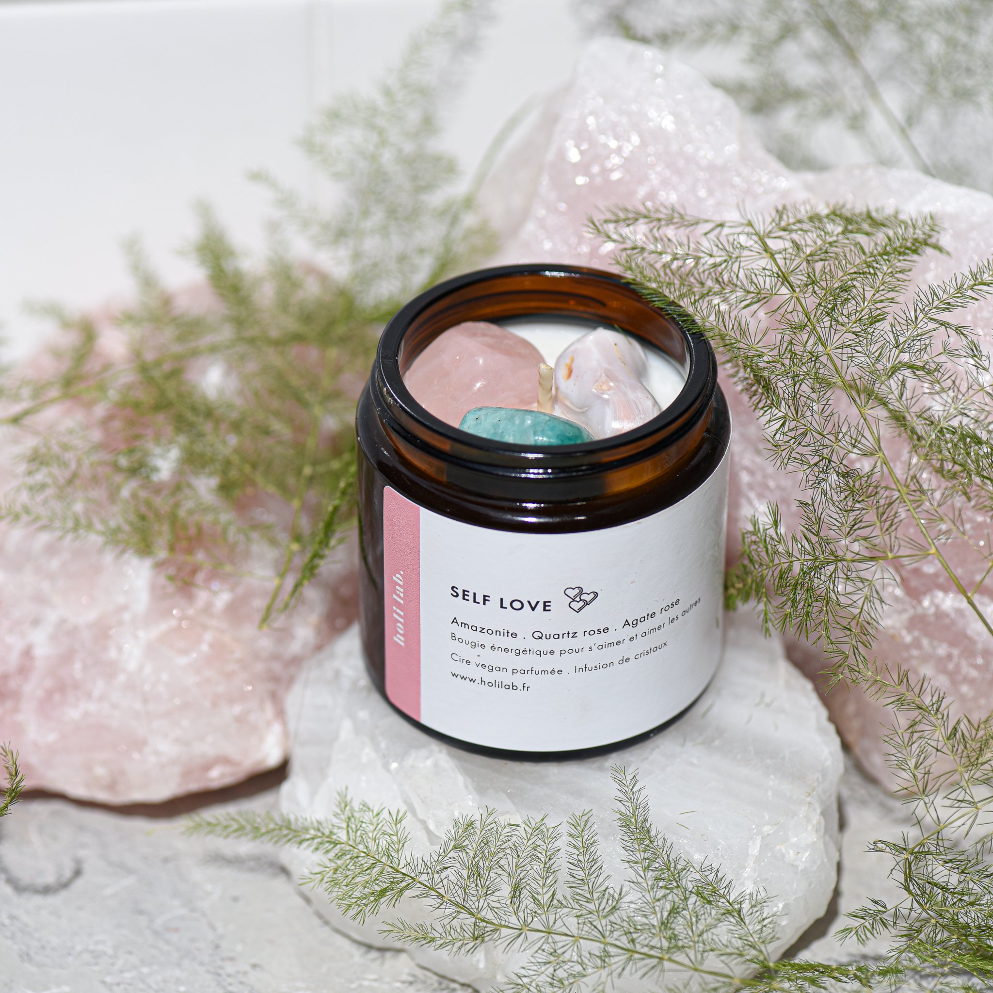 Bougie énergétique vegan parfumée - Self Love
