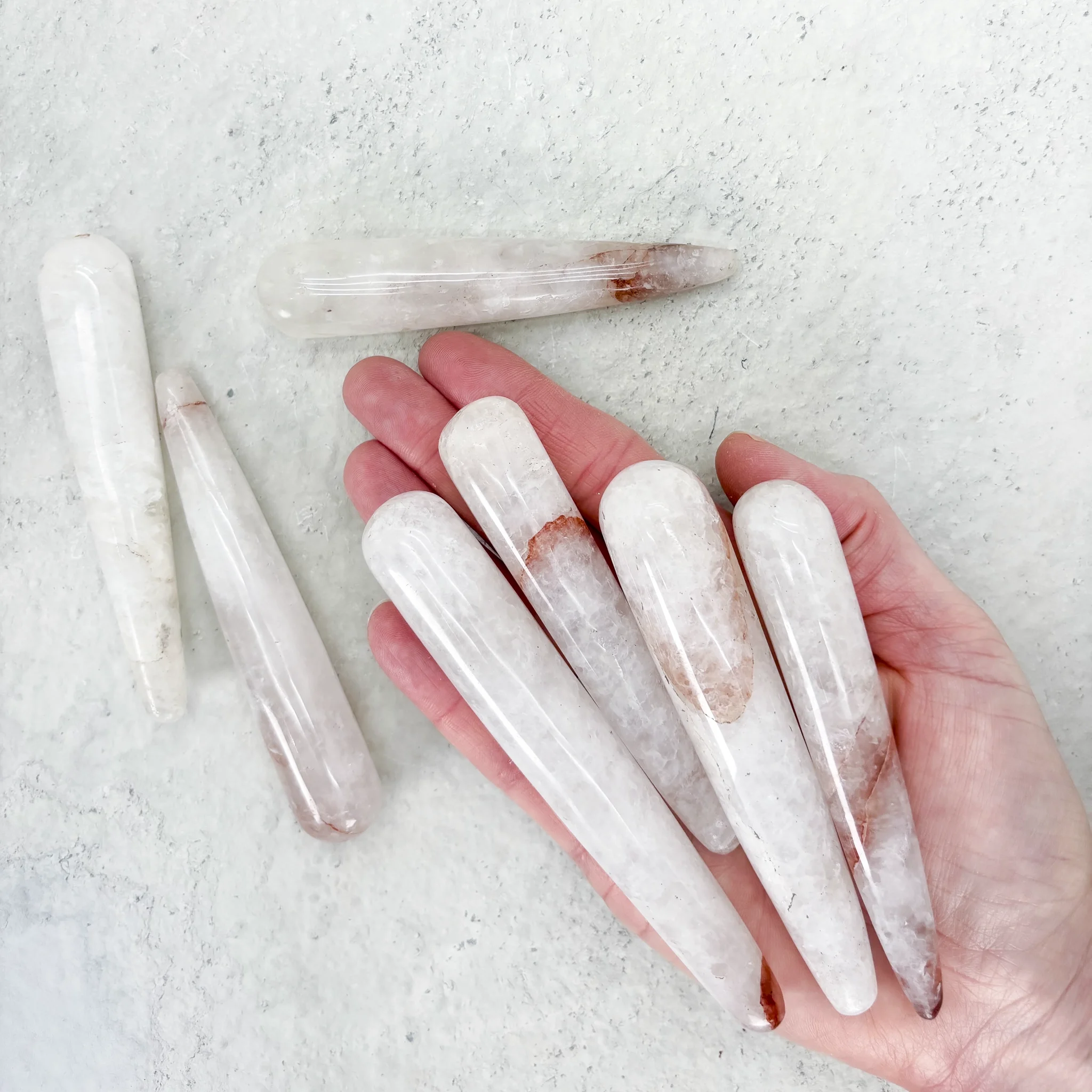 Baton de massage Quartz Hématoïde