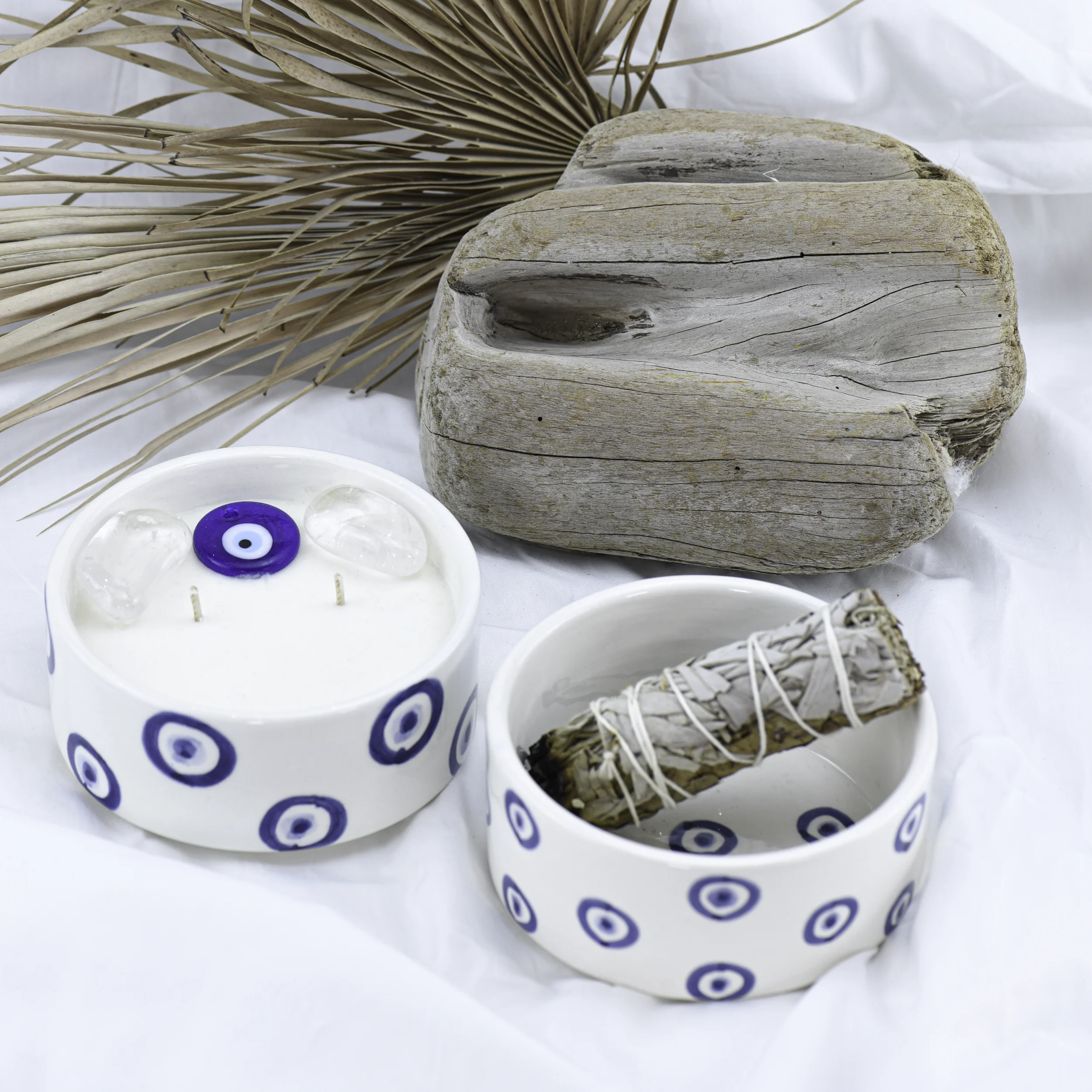 Bougie céramique énergétique Large vegan parfumée - Nazar