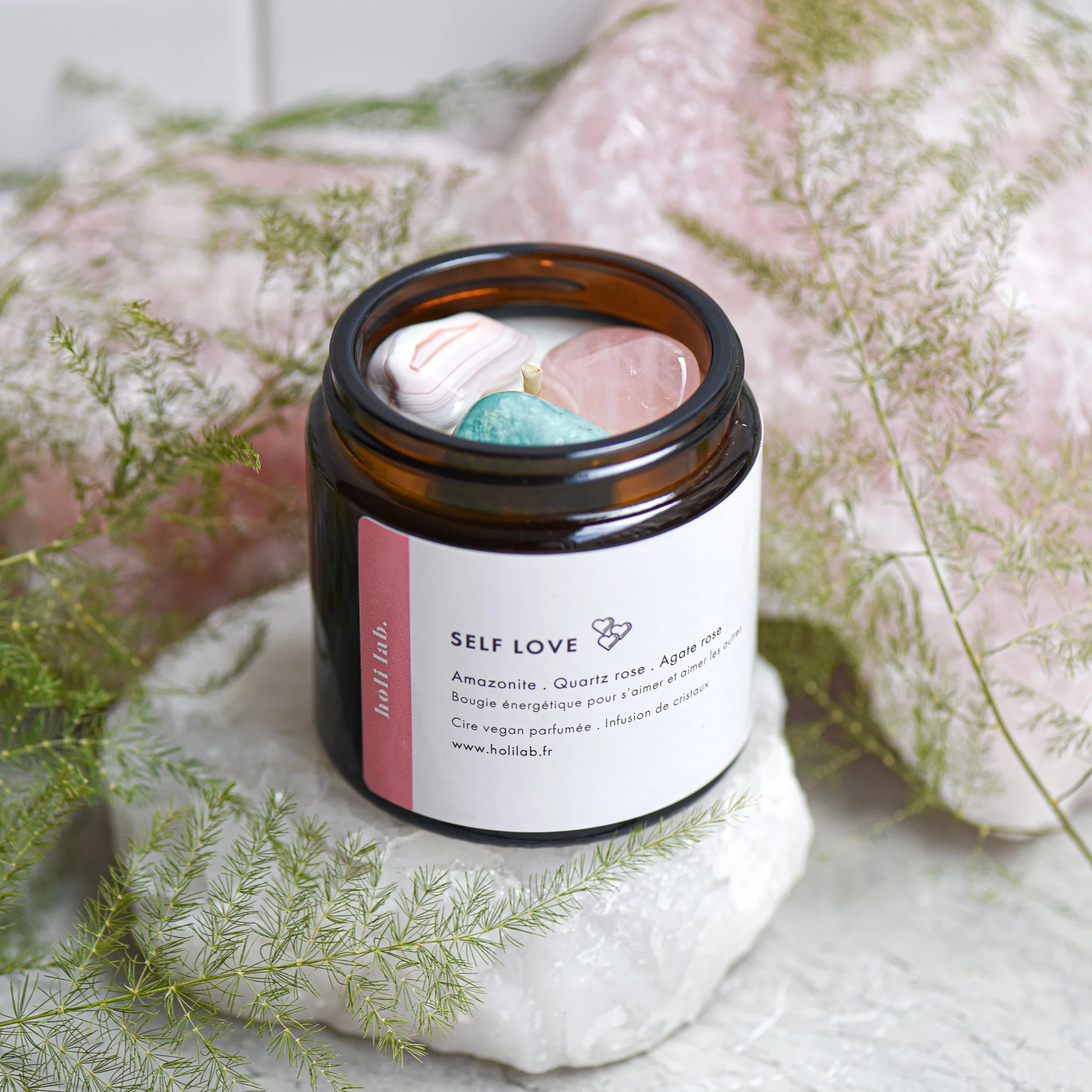 Bougie énergétique  vegan parfumée - Self Love