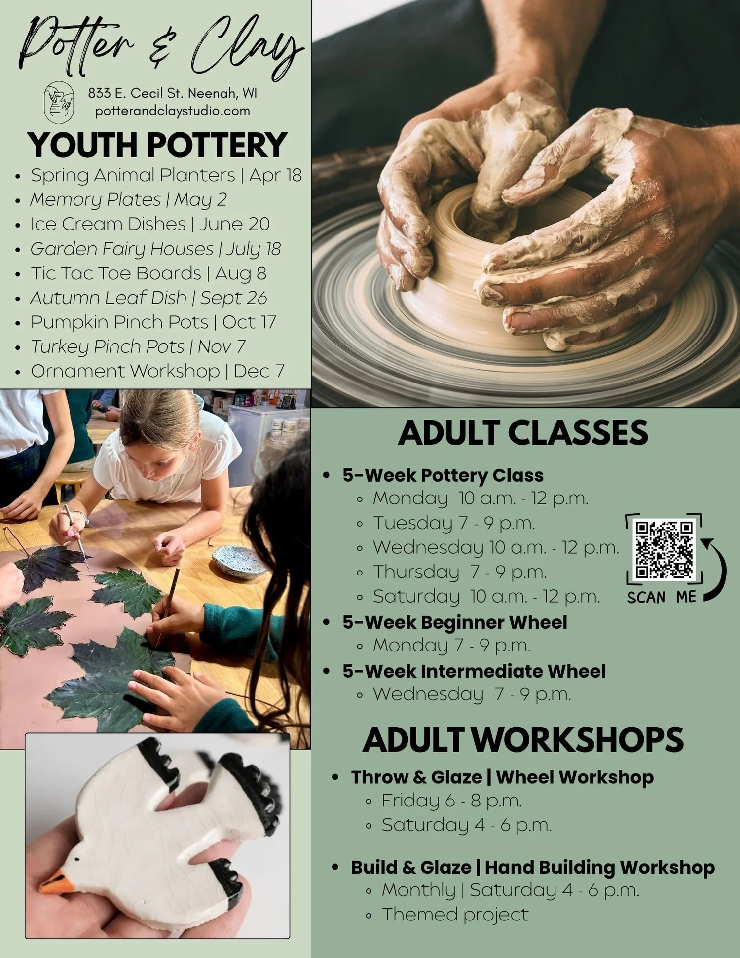Pottery Classes — Potter & Clay