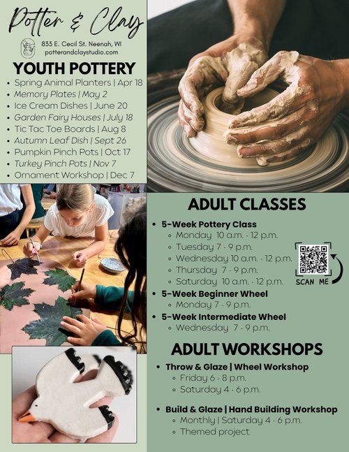 Pottery Classes — Potter & Clay
