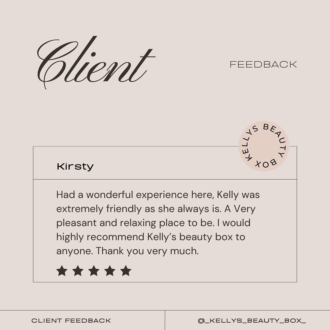 We are proud that we have 5 Star reviews. &thinsp;
&thinsp;
We love hearing how your experience was at @_kellys_beauty_box_ 
&thinsp;
Click the link to see the reviews for yourself. &thinsp;
&thinsp;
&thinsp;
#_kellys_beauty_box_  #crawley #crawleymu