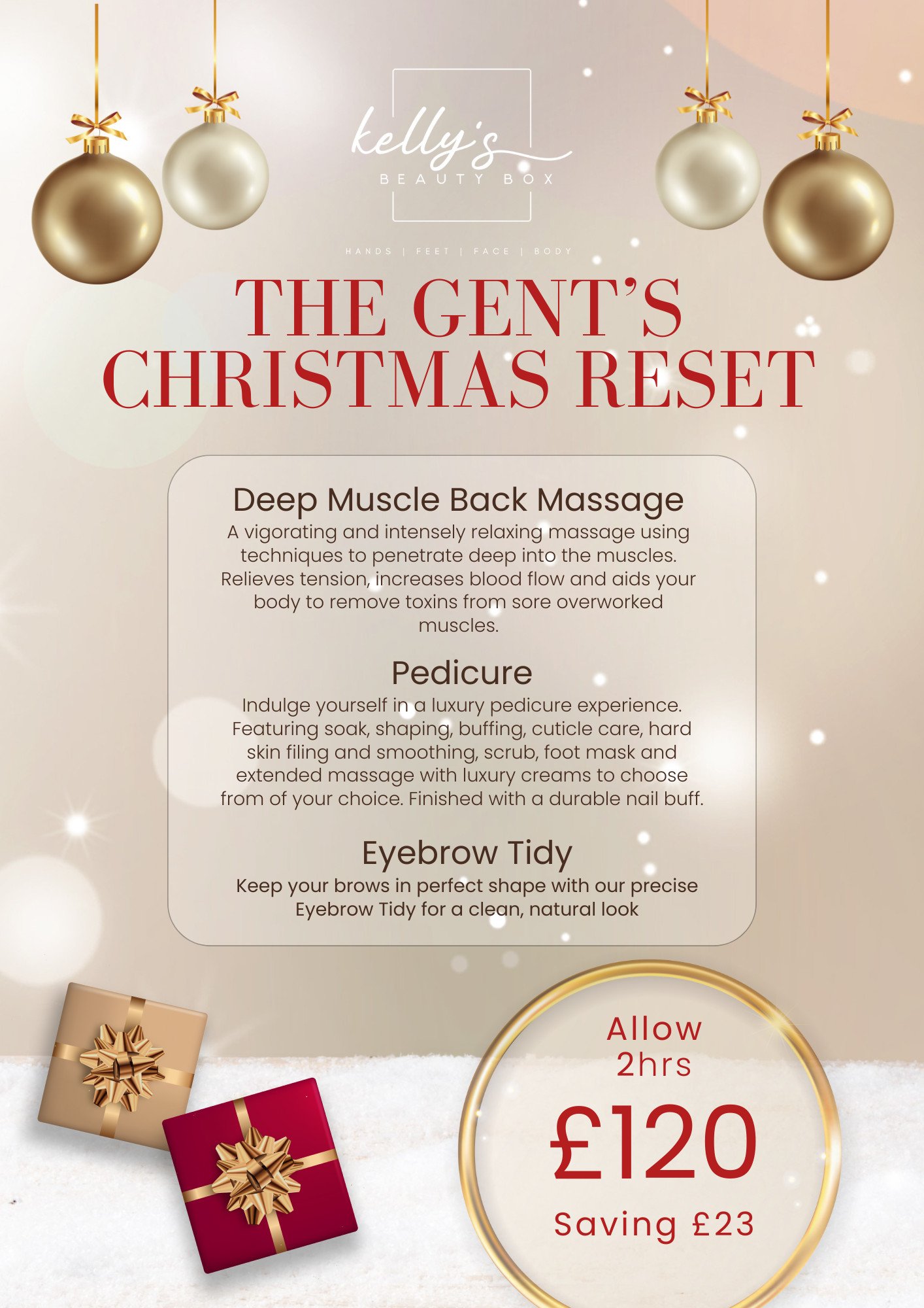 The Gents Christmas Reset Crawley West Sussex
