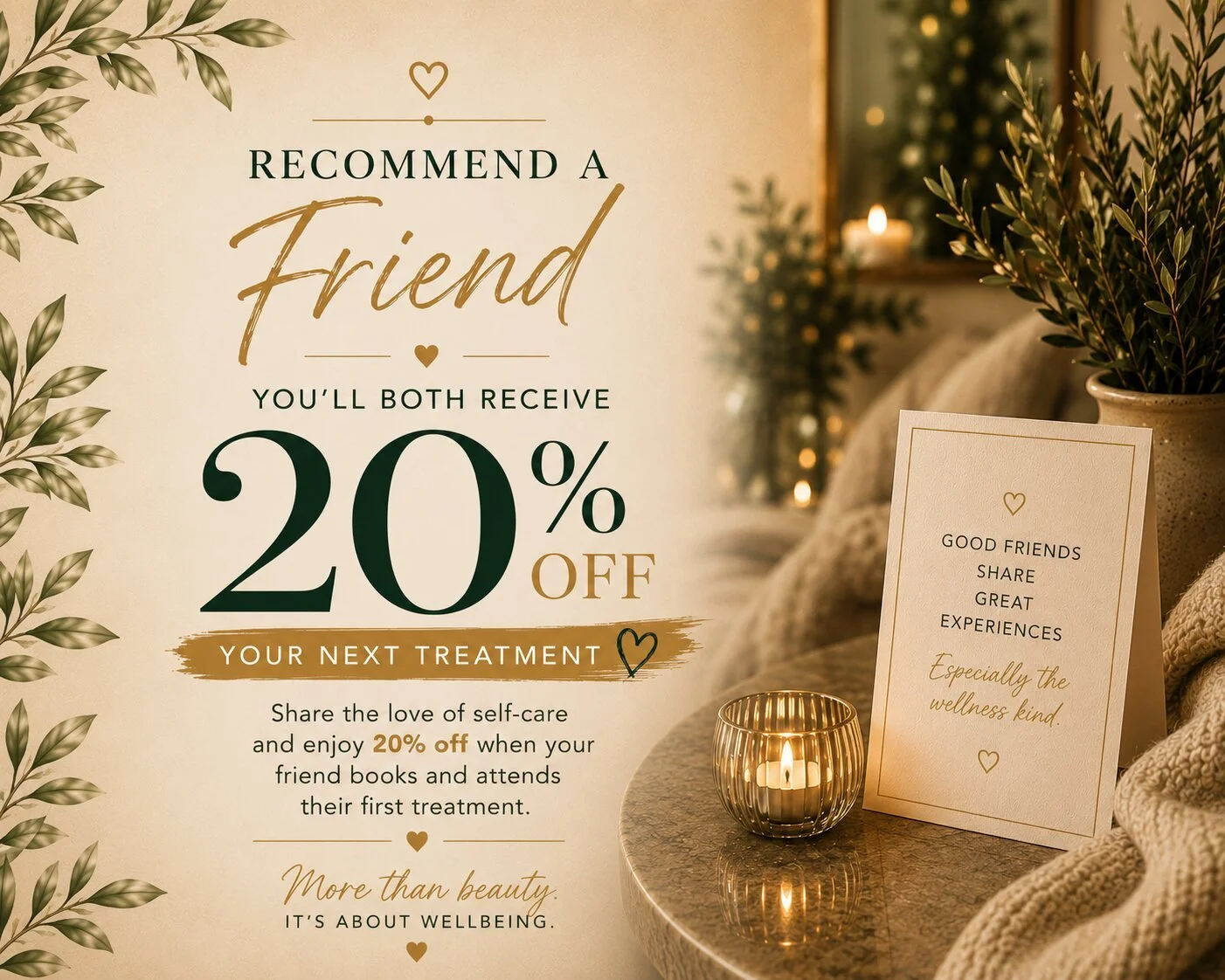 Recommend a friend 20% off