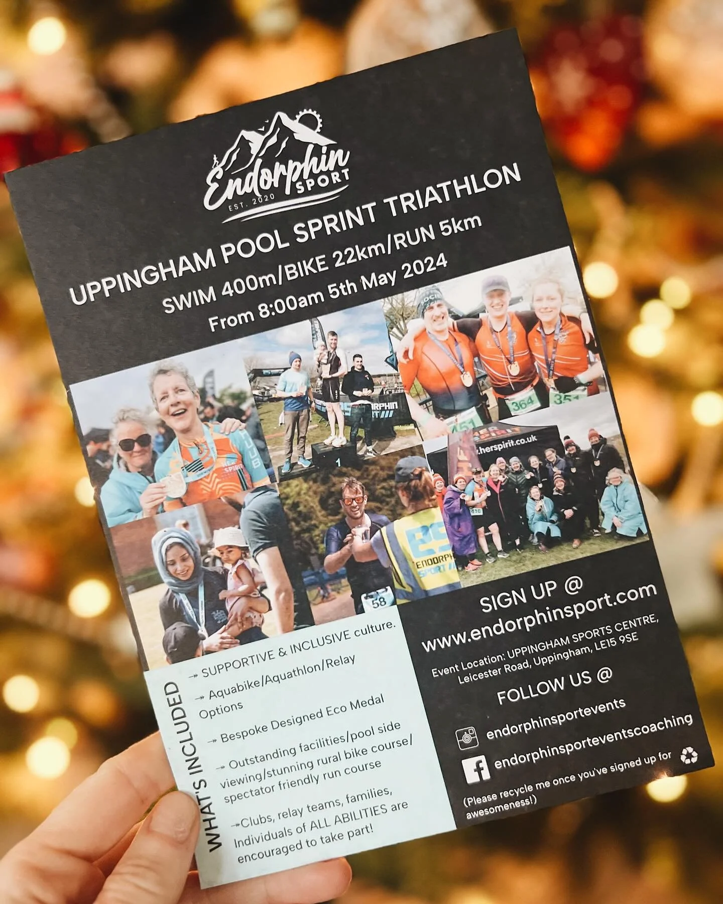 ✨ Let&rsquo;s get 2024 started! 🤘🏼👊🏼✨ 

NEW!! Uppingham Triathlon &amp; Kids Aquathlon - 5th May 2024 

A wee reminder the EARLY BIRD entry price is still available until 31st dec midnight 2023! 

(please note the pool is indoor, bike section out