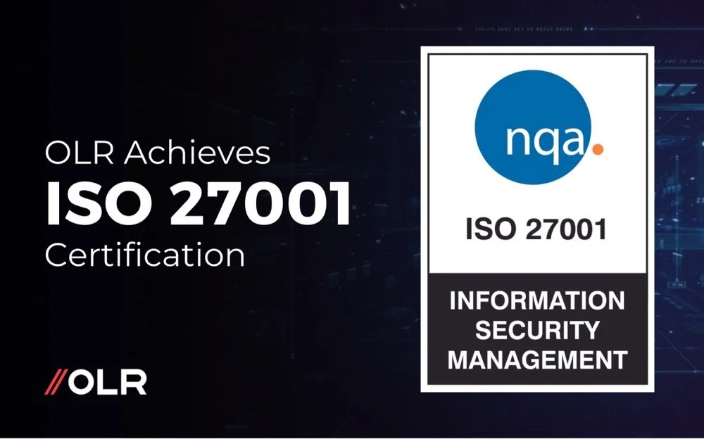 We are ISO 27001 Certified!