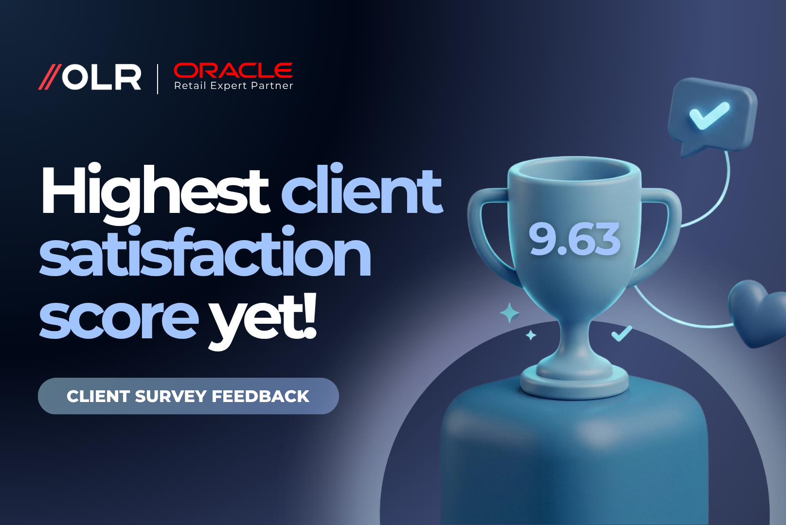 9.63/10 — Our Highest Client Satisfaction Score Yet
