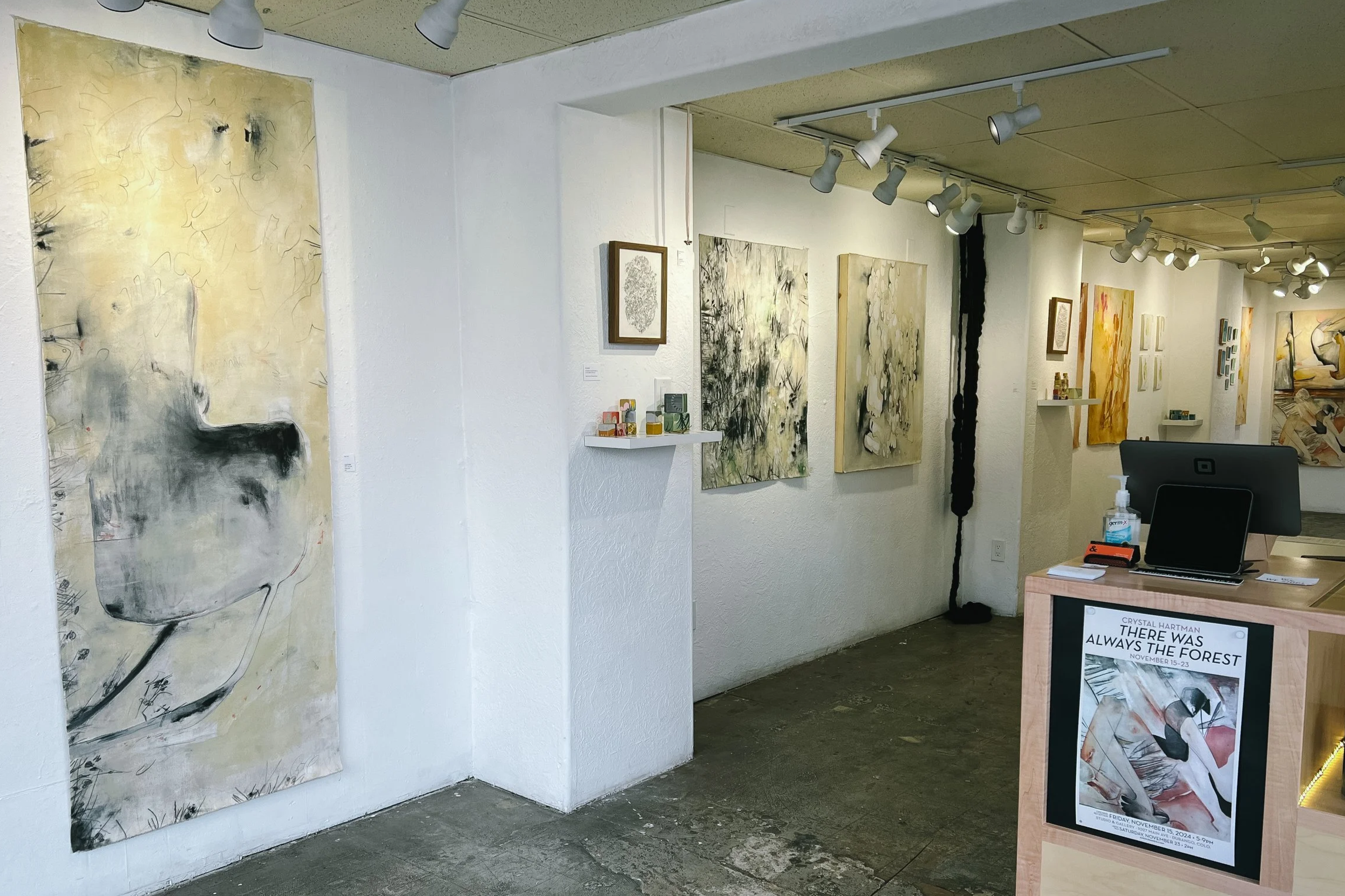 Installation image from There Was Always the Forest, Crystal Hartman 2024