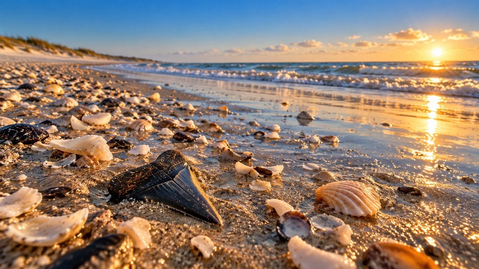 The Best Time and Beaches to Find Shark Teeth