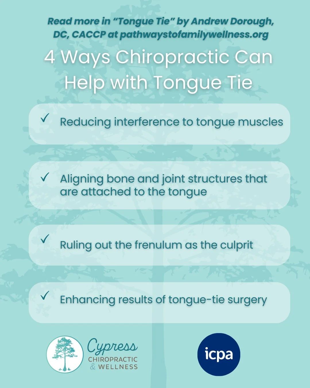 On average, 8% of newborns less than a year old will experience mild tongue tie symptoms. Chiropractic care can help alleviate those symptoms! #getadjusted
----
#CypressChiropractic #chiropracticcare #charleston #charlestonsc #chs #charlestonwellness