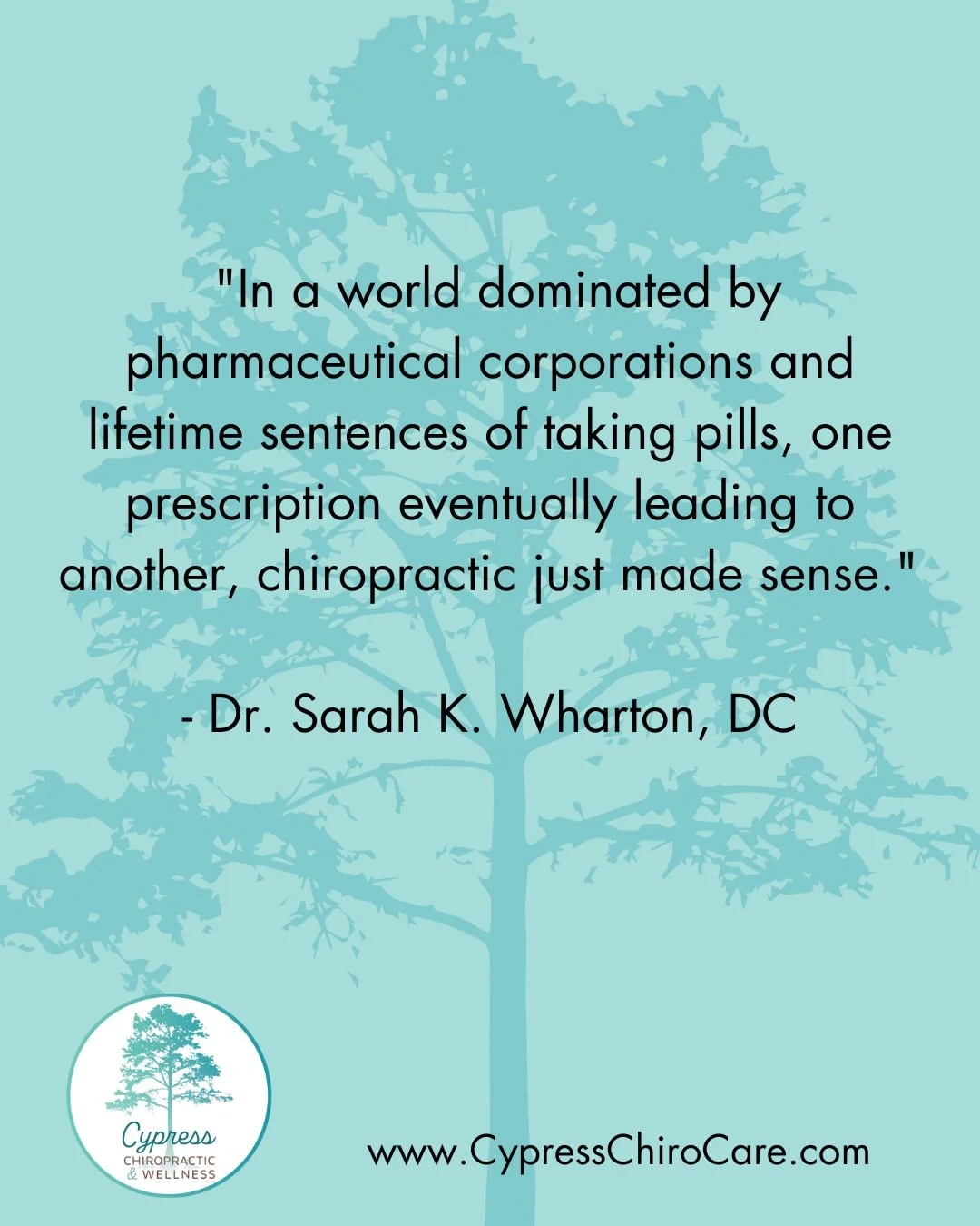 Dr. Sarah had her lightbulb 💡moment before her journey of becoming a Doctor of Chiropractic.

Chiropractic is natural, safe, and effective. Chiropractic does not include the poisoning effects (aka. side effects) of drugs. Chiropractic side effects i