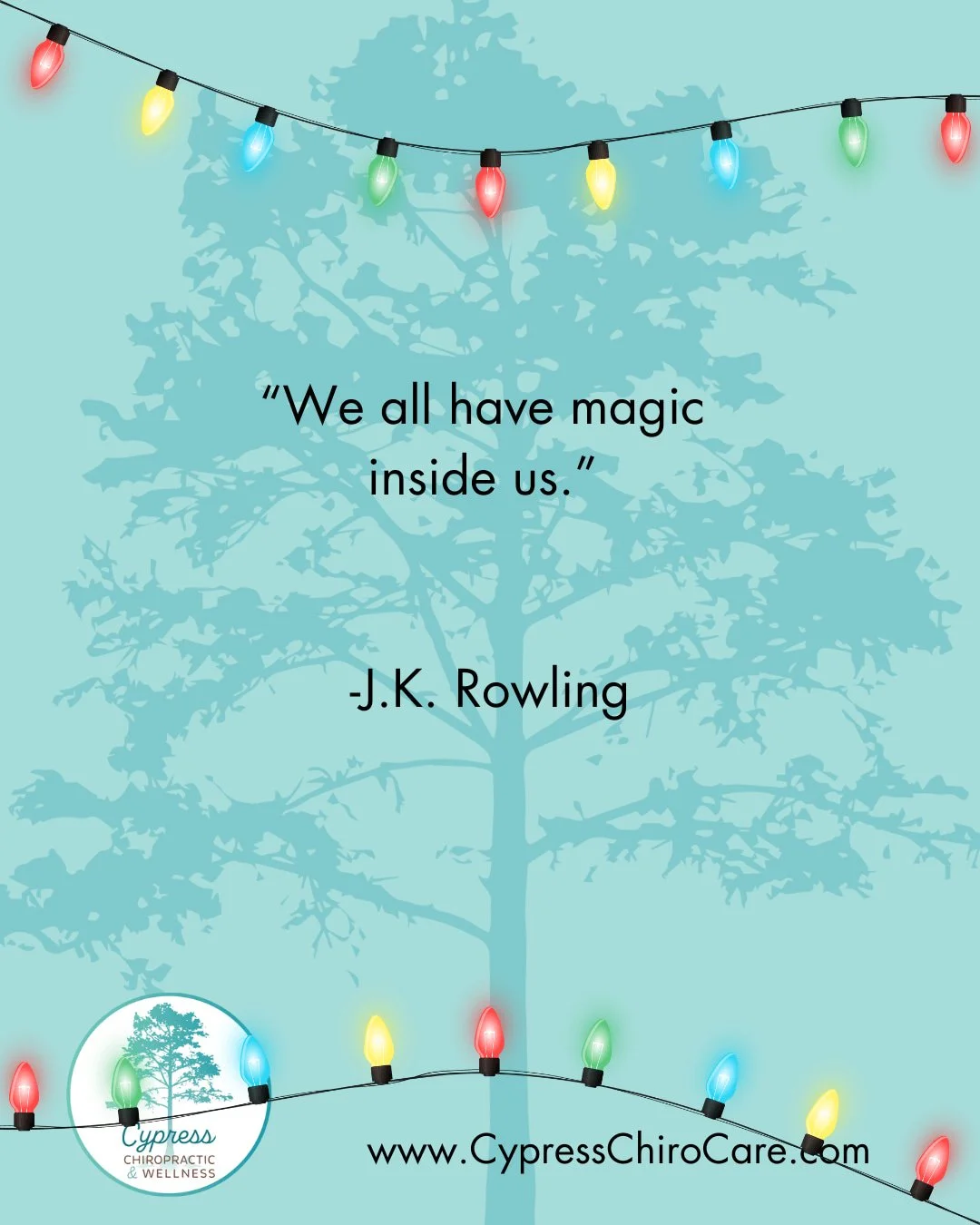 There is magic everywhere, whether you recognize it or not. 

#magic #innate #happyholidays #charlestonsc #chiropractorcharleston #chiropractic