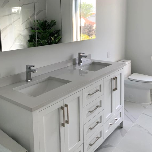 New bathroom renovation, floor to ceiling.