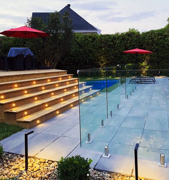 Backyard transformation.