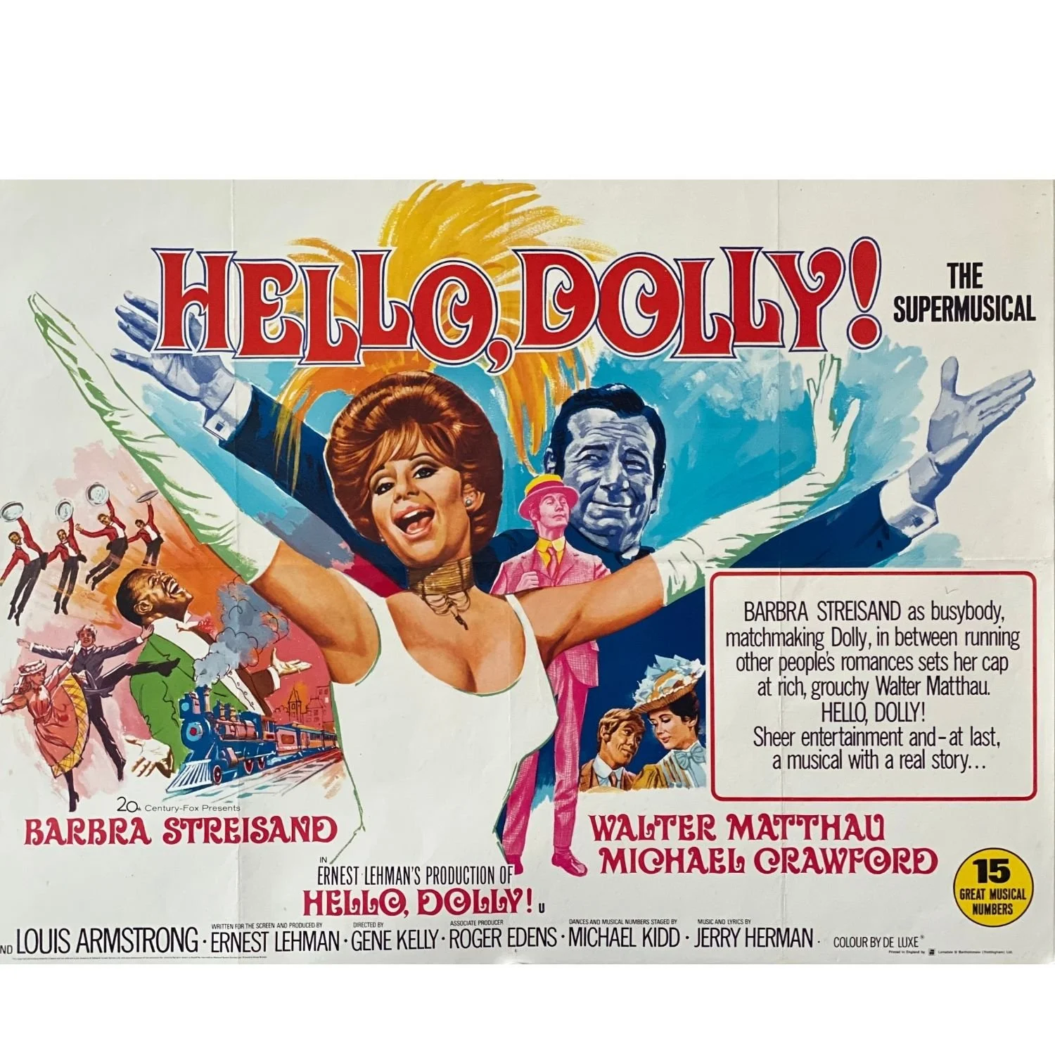 HELLO DOLLY  1969  UK Quad 'Style A' Original Film Poster  30 x 40