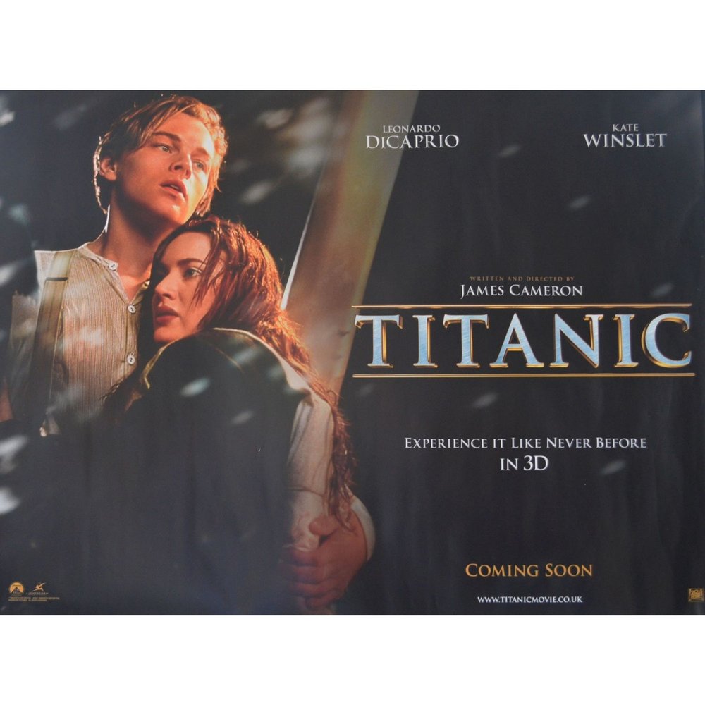 Titanic 1997-2012 RR Quad 30 x 40 - Original Movie Posters - The Tordoff  Gallery