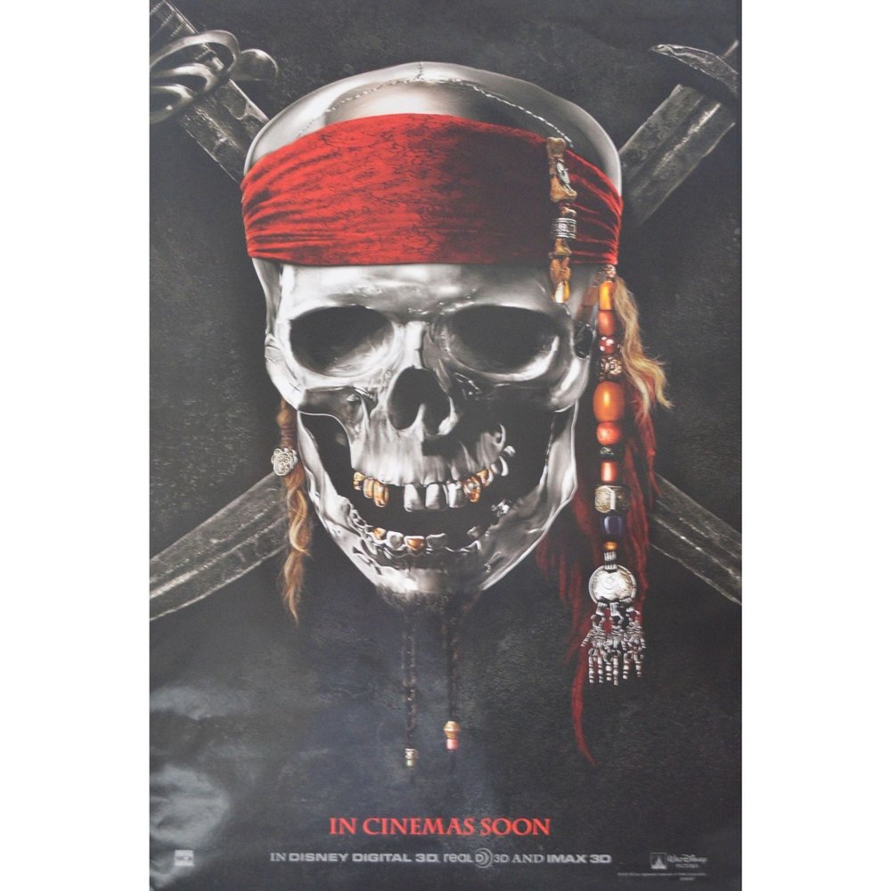 Pirates Caribbean 2011 One Sheet 27 x 40 - Original Movie Posters - The  Tordoff Gallery