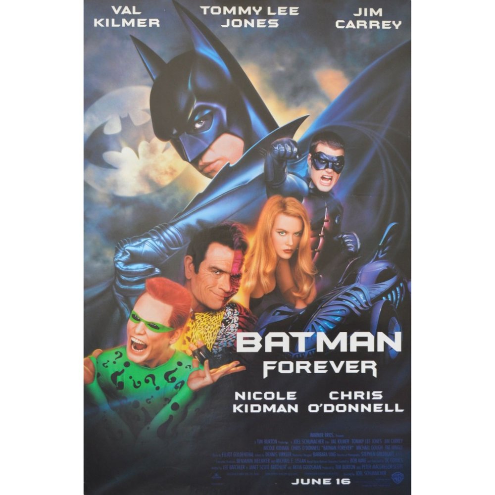 Batman Forever 1995 One Sheet 27 x 40 - Original Movie Posters - The  Tordoff Gallery