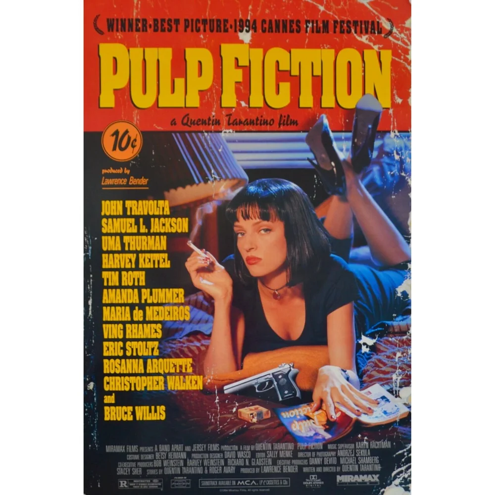Pulp Fiction 1994 US One Sheet 27 x Original 1st Edition of