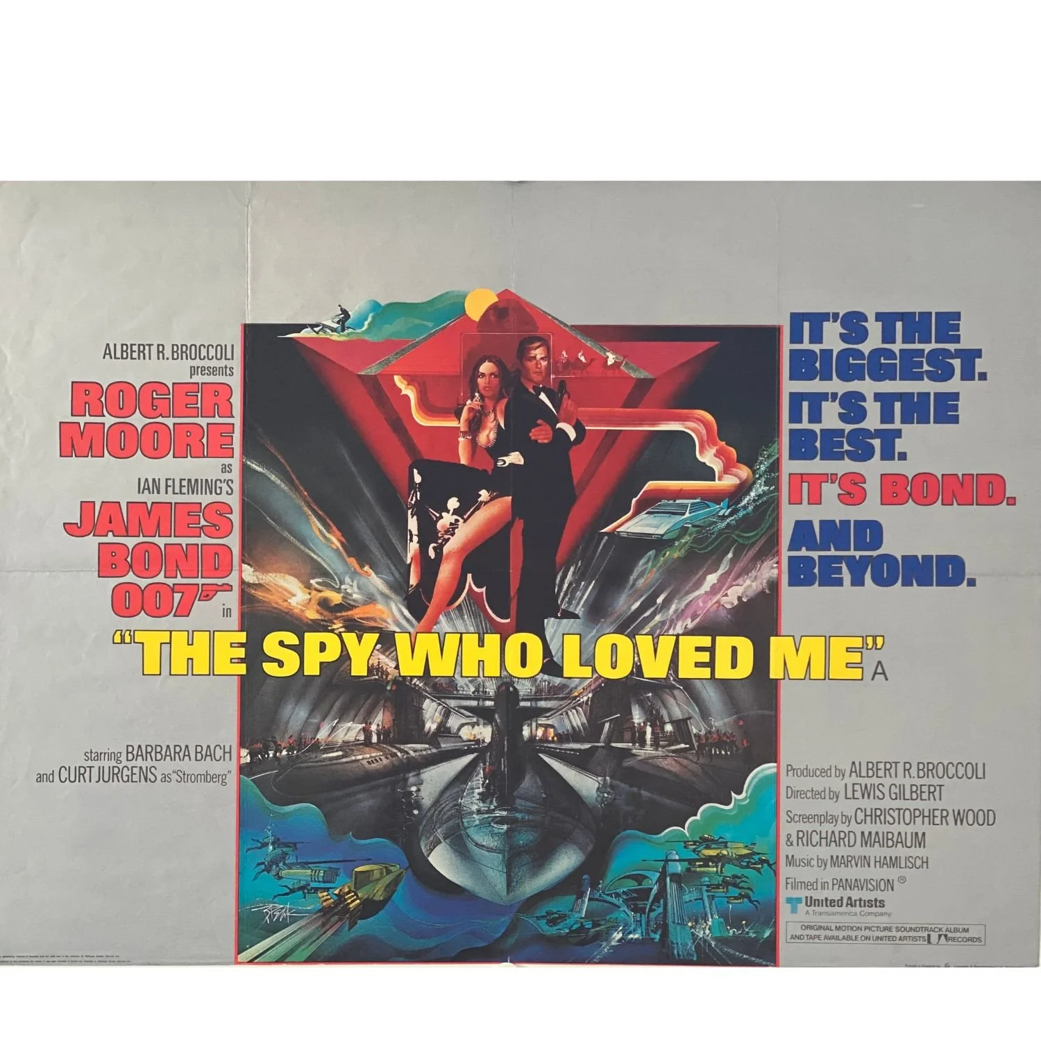 THE SPY WHO LOVED ME  1977 UK Quad Original Film Poster  30 x 40