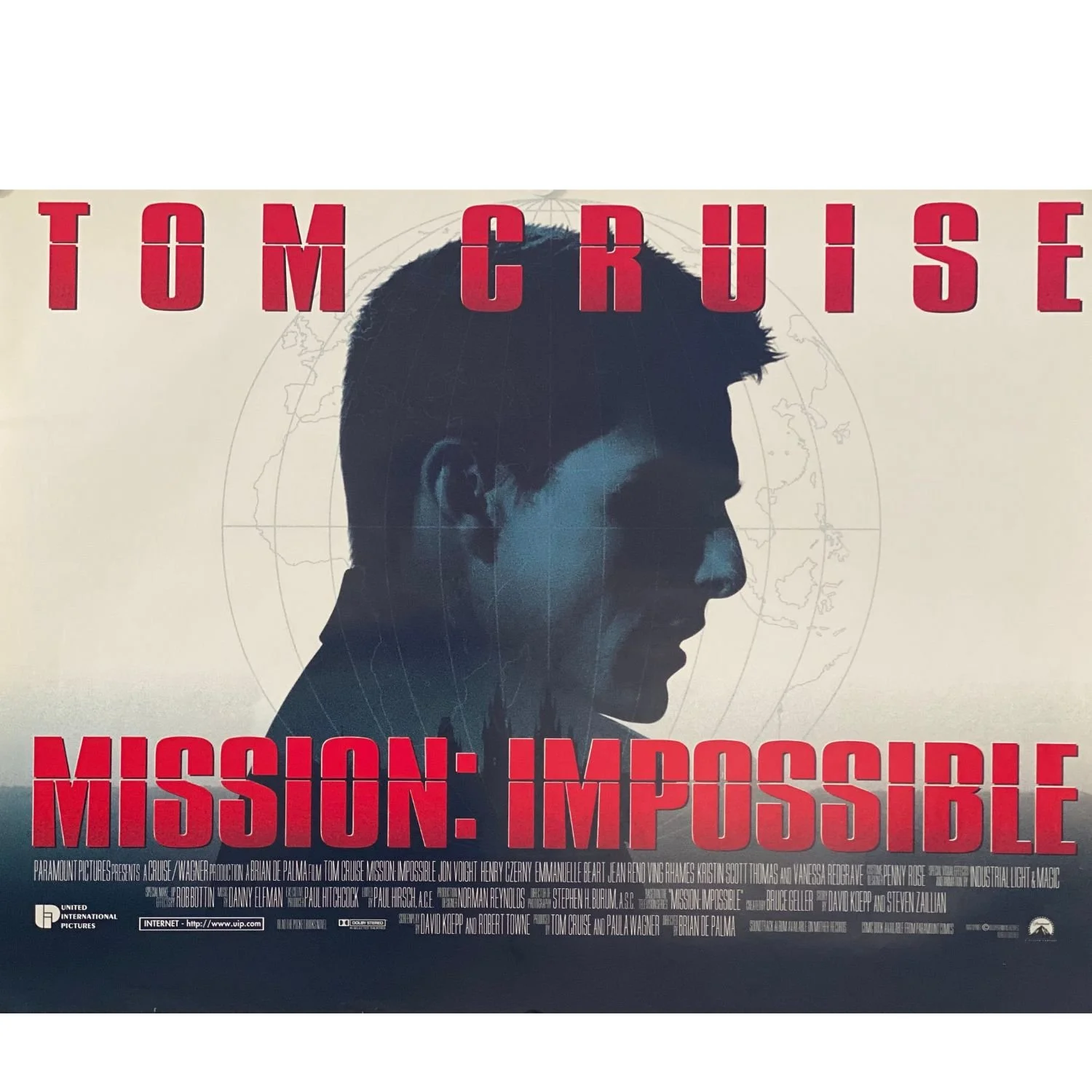 MISSION IMPOSSIBLE  1996  UK Quad Original Film Poster  30 x 40