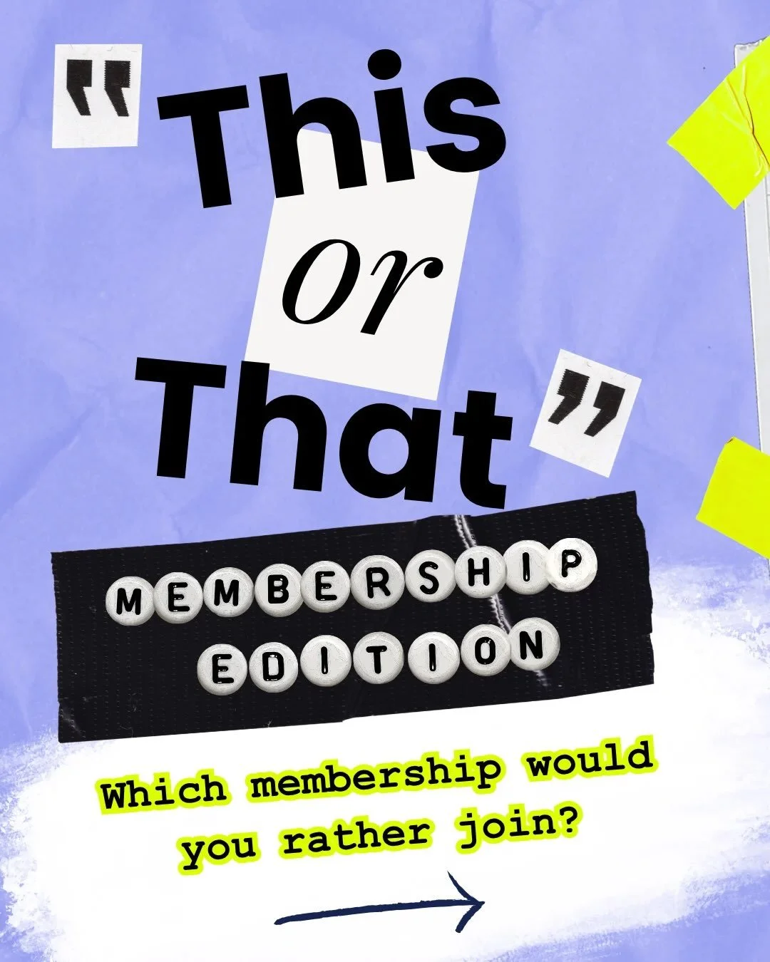 Let&rsquo;s play a quick game 👀 

Imagine you&rsquo;re trying to choose between two memberships. 

Both cover the exact same topic. 
Both cost the same. 
Both have an active community. 

Neither one is &ldquo;better.&rdquo; The only difference is ho