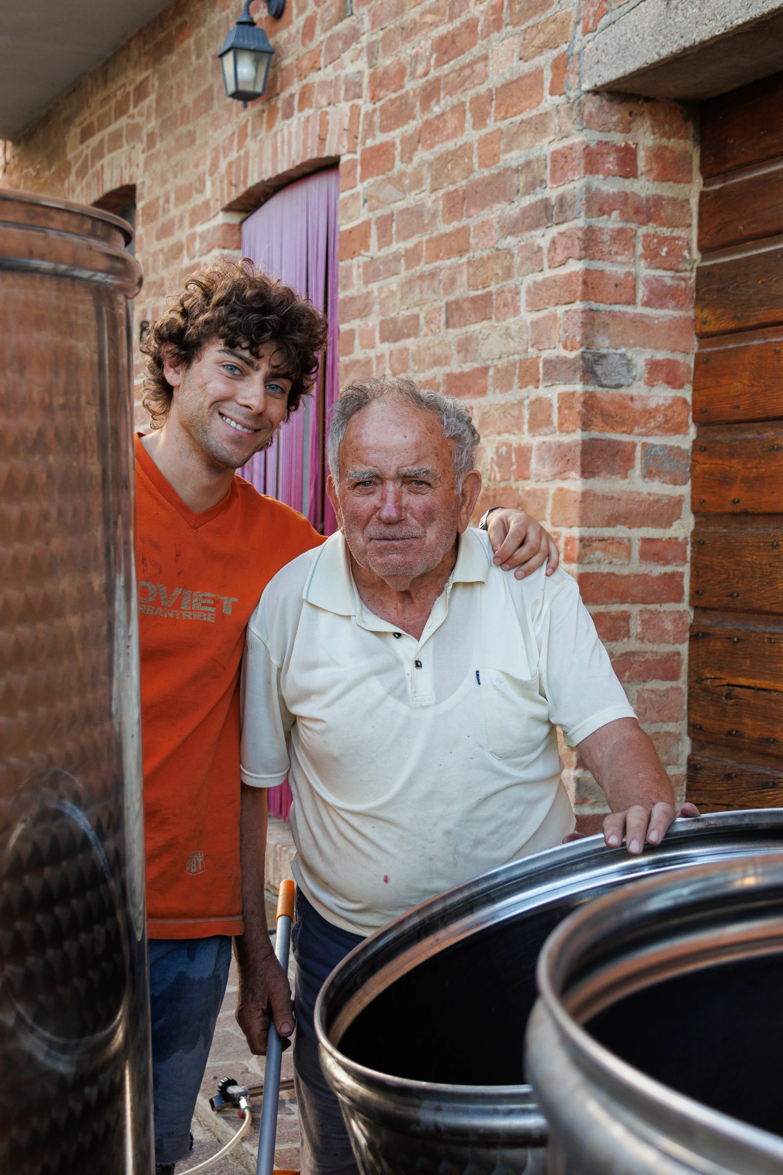 io e nonno giuliano al lavoro.JPG