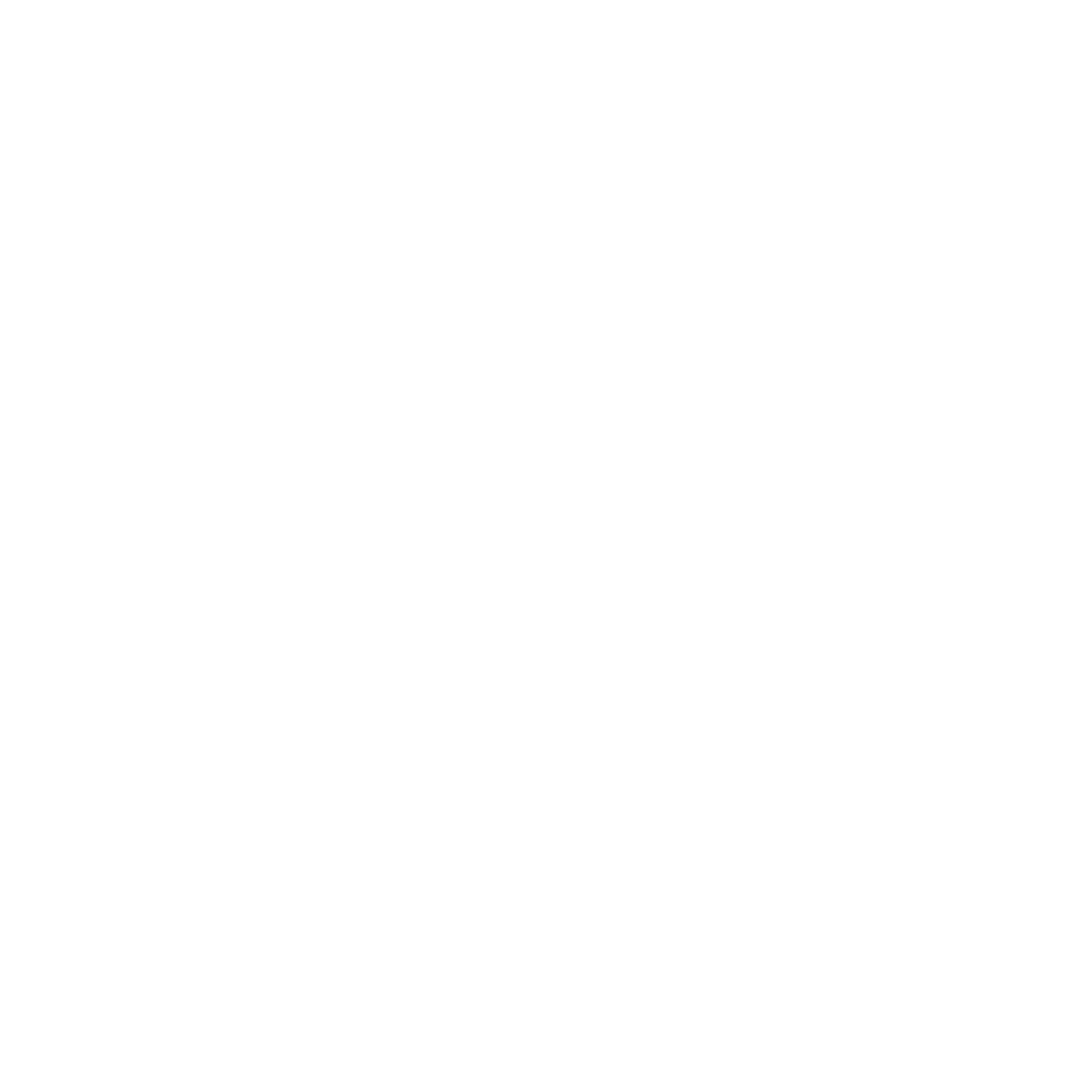 A black and white abstract geometric design featuring symmetrical curved lines and shapes.