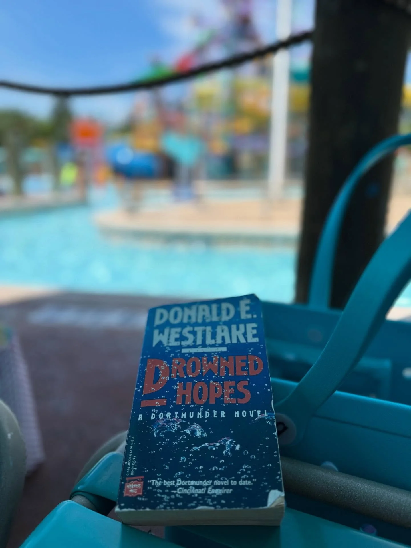 It&rsquo;s July so here is my annual Book At Water Park pic

#donaldwestlake