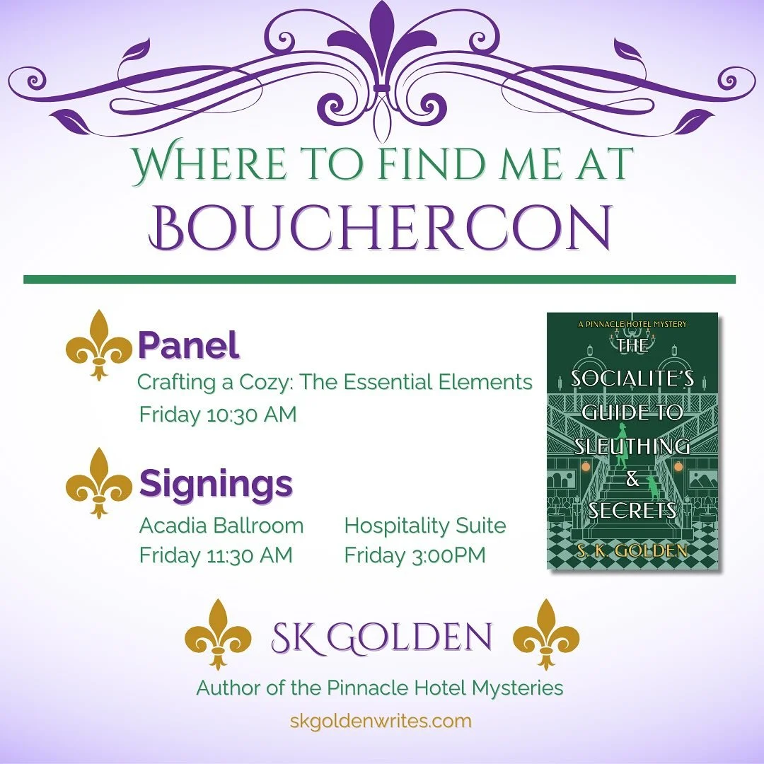 Bouchercon 2025! I am both very excited and very unprepared!